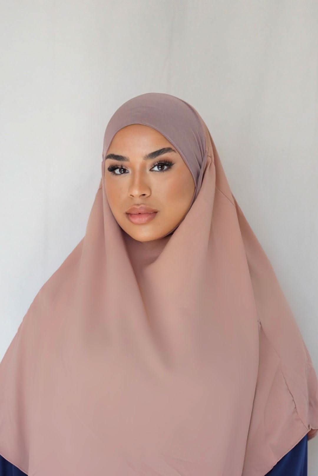 Short Khimar - Nude Peach - Losyana.Shop
