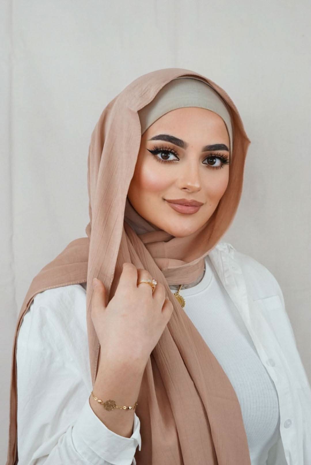 Crinkle - brown peach - Losyana.Shop