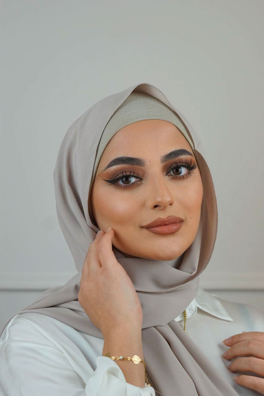 Medina Seide - Grey-beige - Losyana.Shop