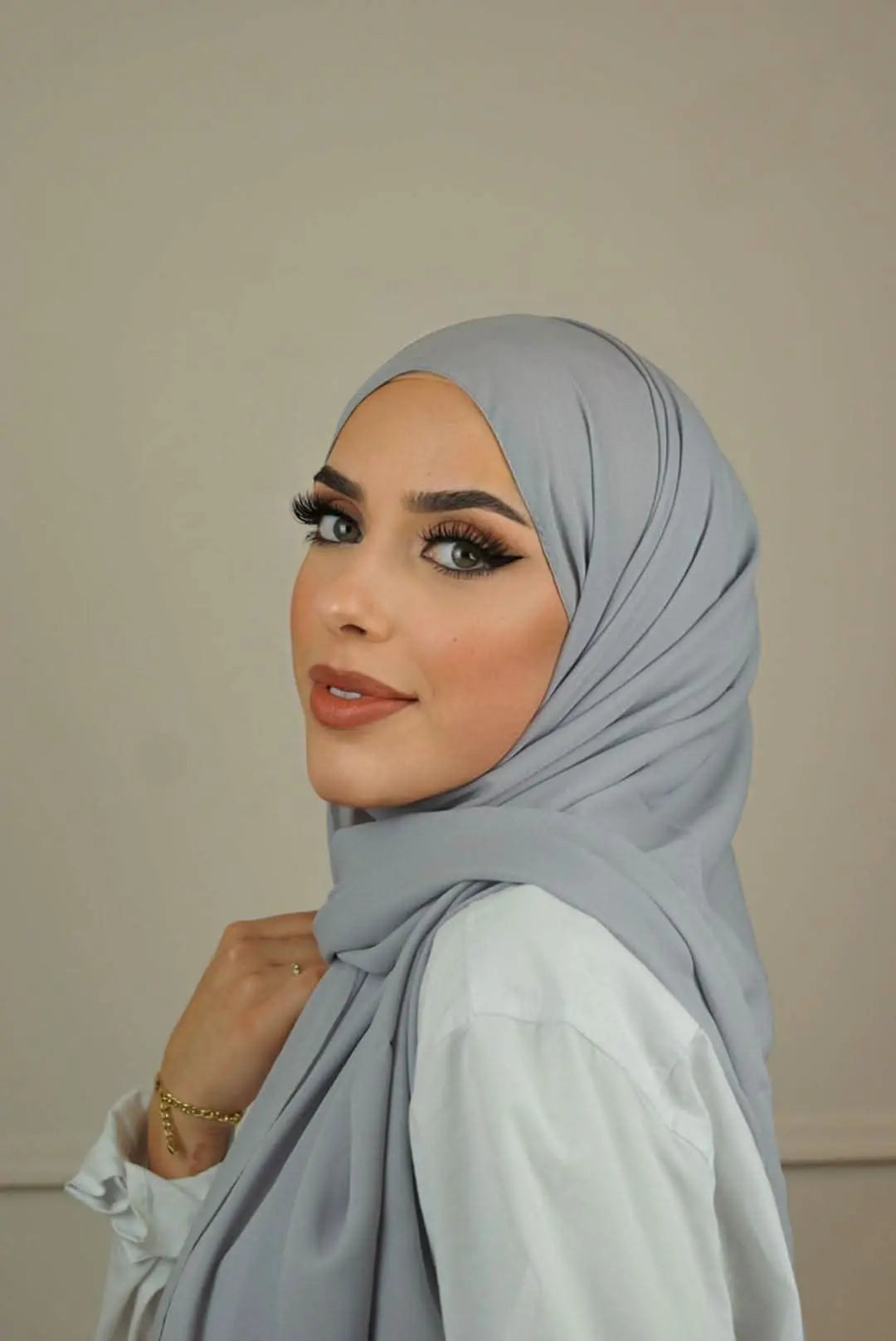 Medina Seide - Light Grey - Losyana.Shop