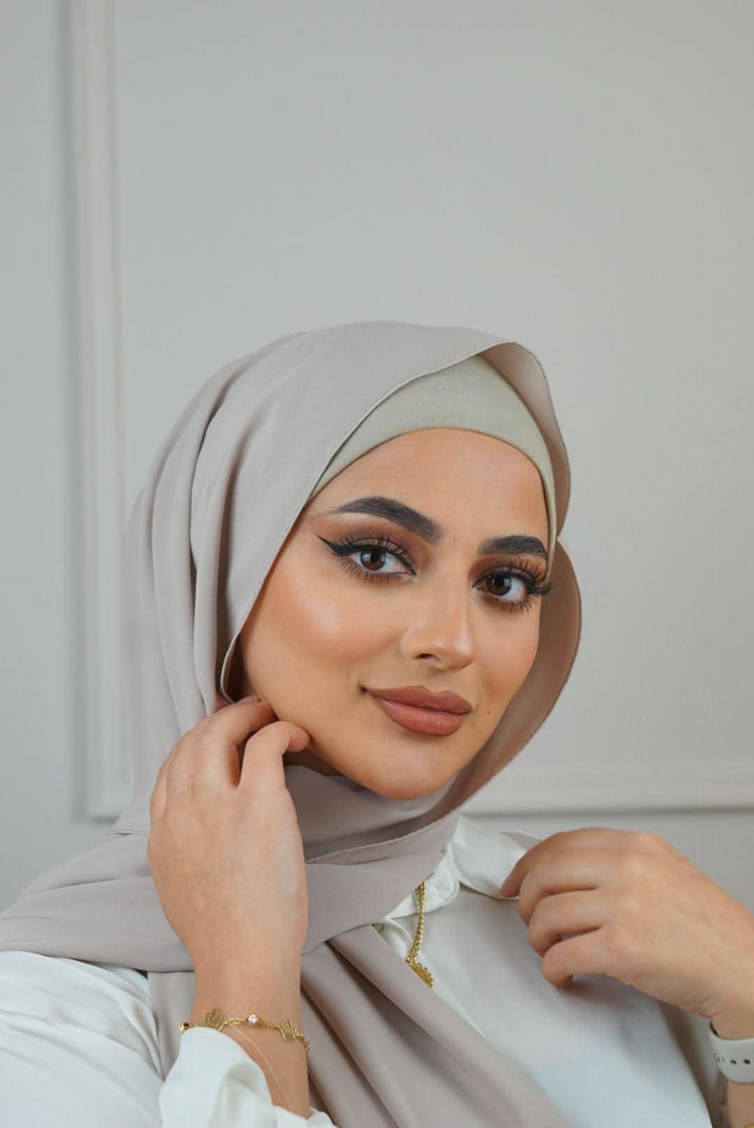 Medina Seide - Grey-beige - Losyana.Shop