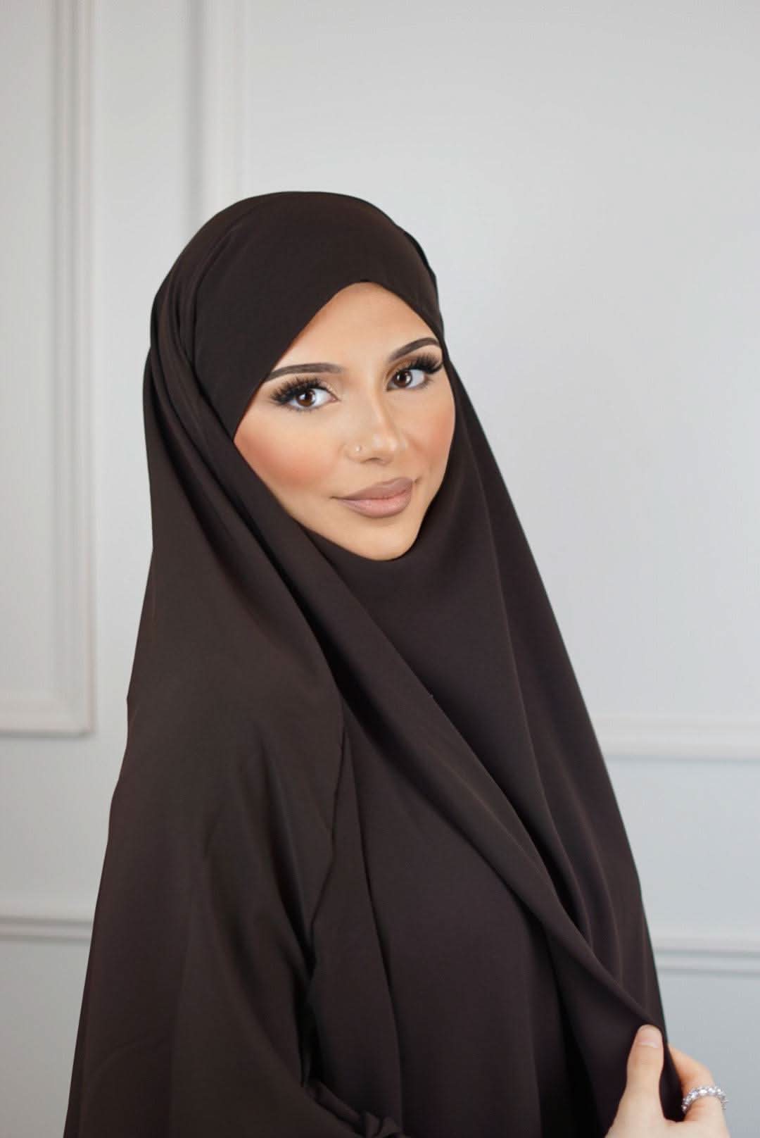 Khimar Medina Seide - Brown Sugar - Losyana.Shop