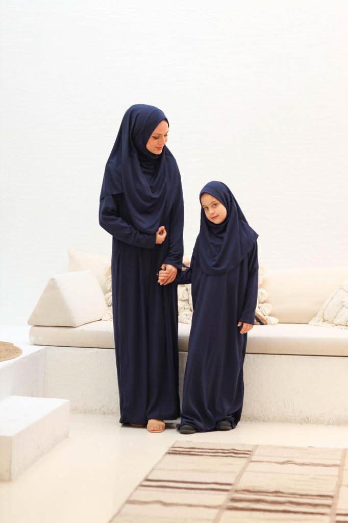 Gebetskleidung Medina Seide - Royal Blue - Losyana.Shop