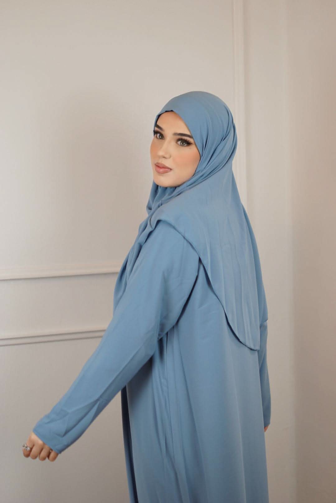 Gebetskleidung Medina Seide - Blue - Losyana.Shop