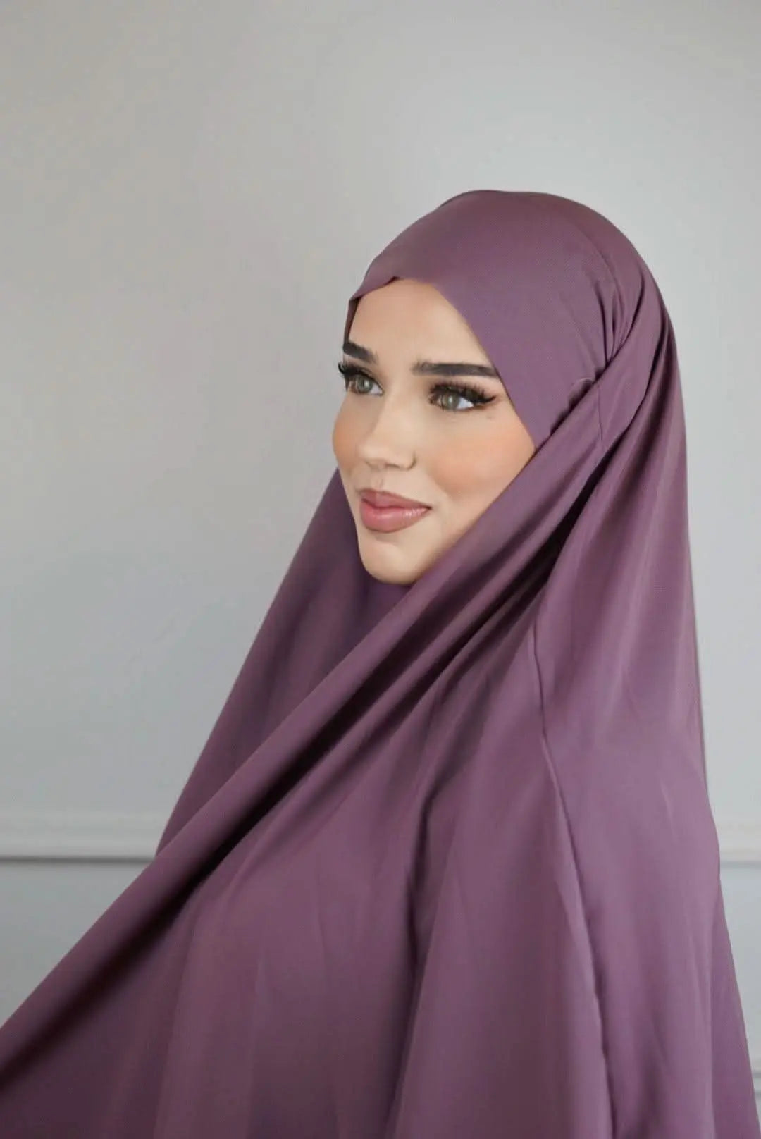 Khimar Medina Seide - Rose - Losyana.Shop