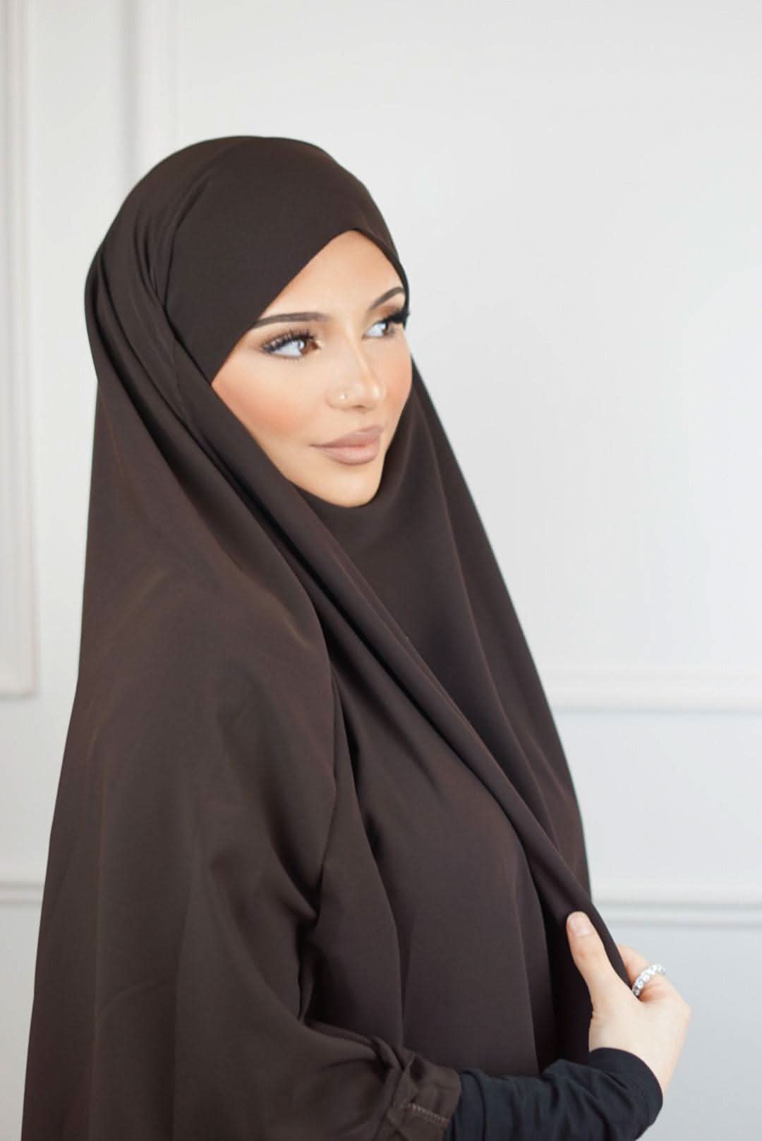 Khimar Medina Seide - Brown Sugar - Losyana.Shop