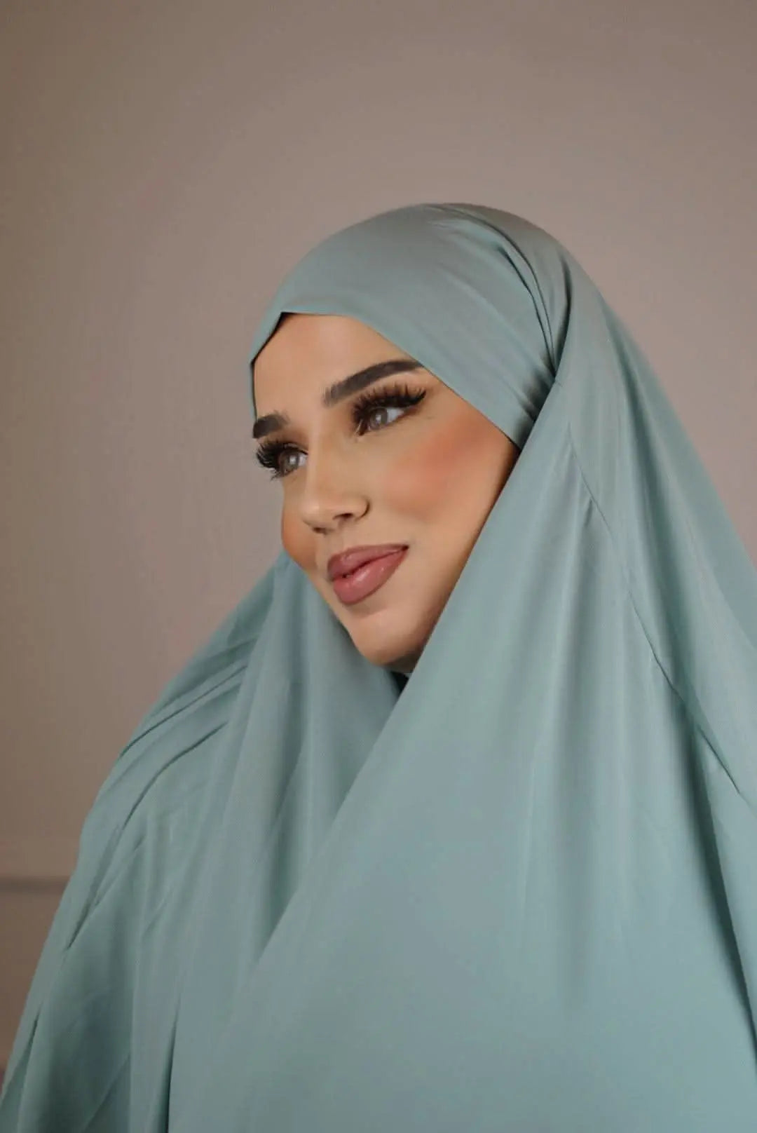 Khimar Medina Seide - türkis - Losyana.Shop