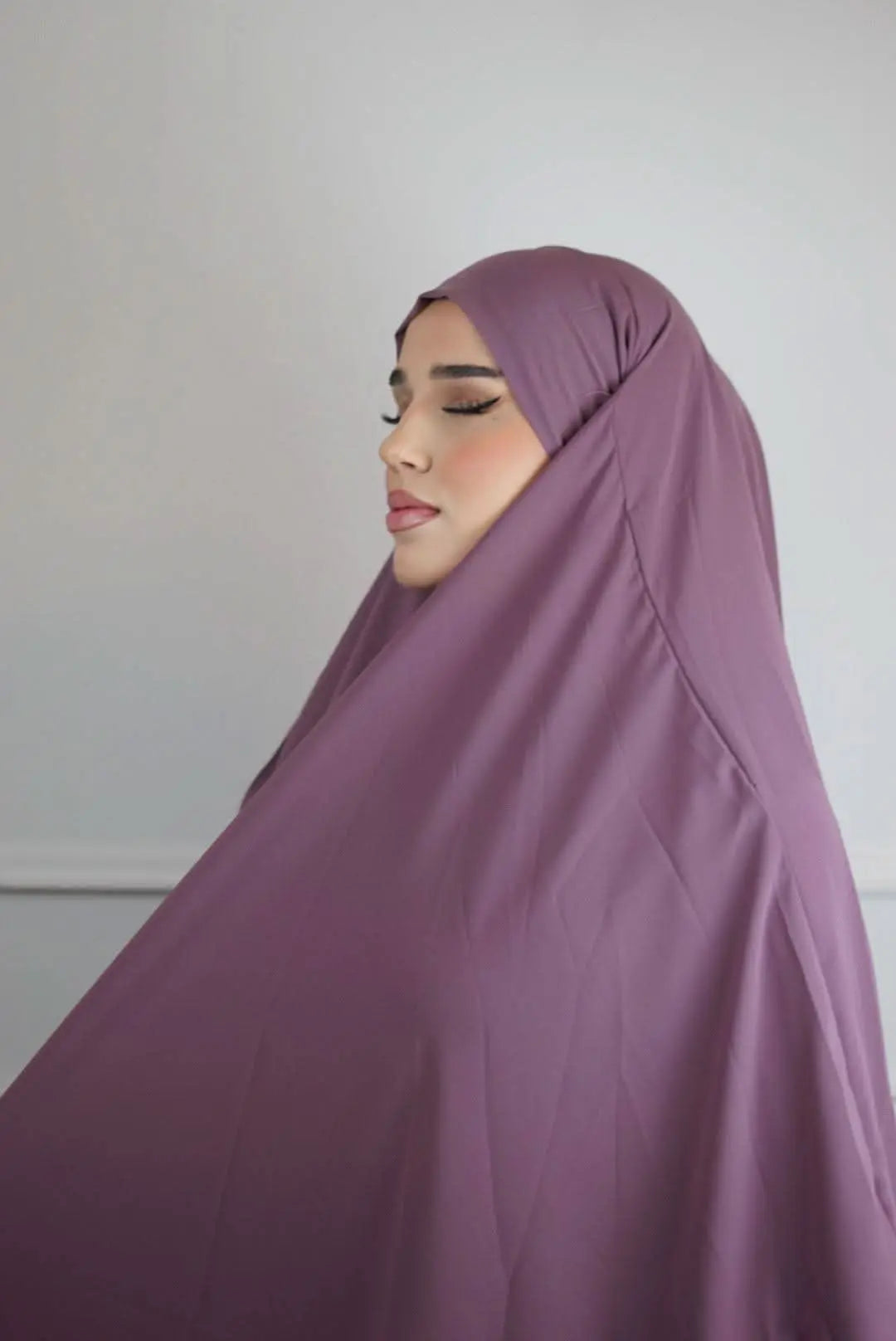 Khimar Medina Seide - Rose - Losyana.Shop