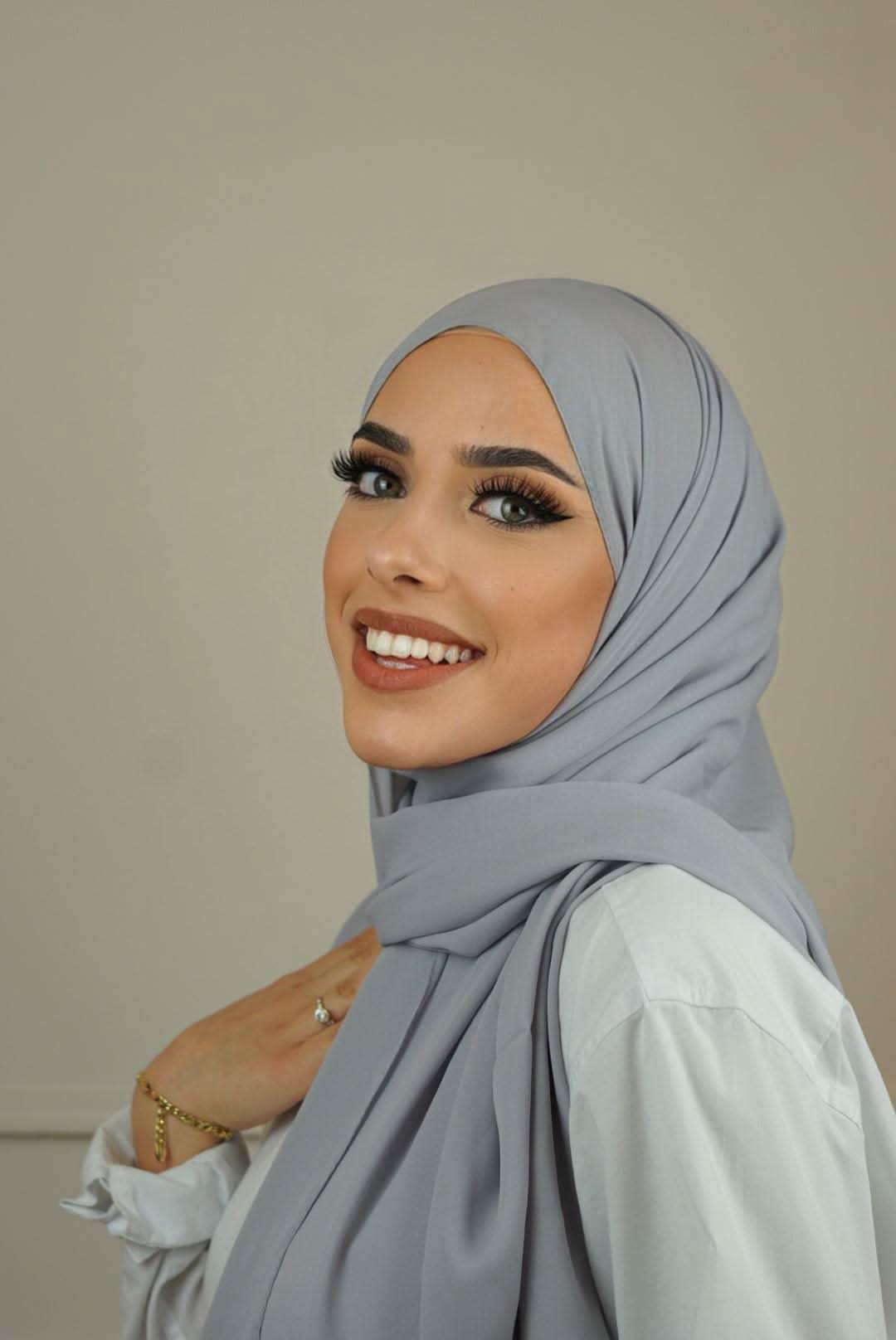 Medina Seide - Light Grey - Losyana.Shop