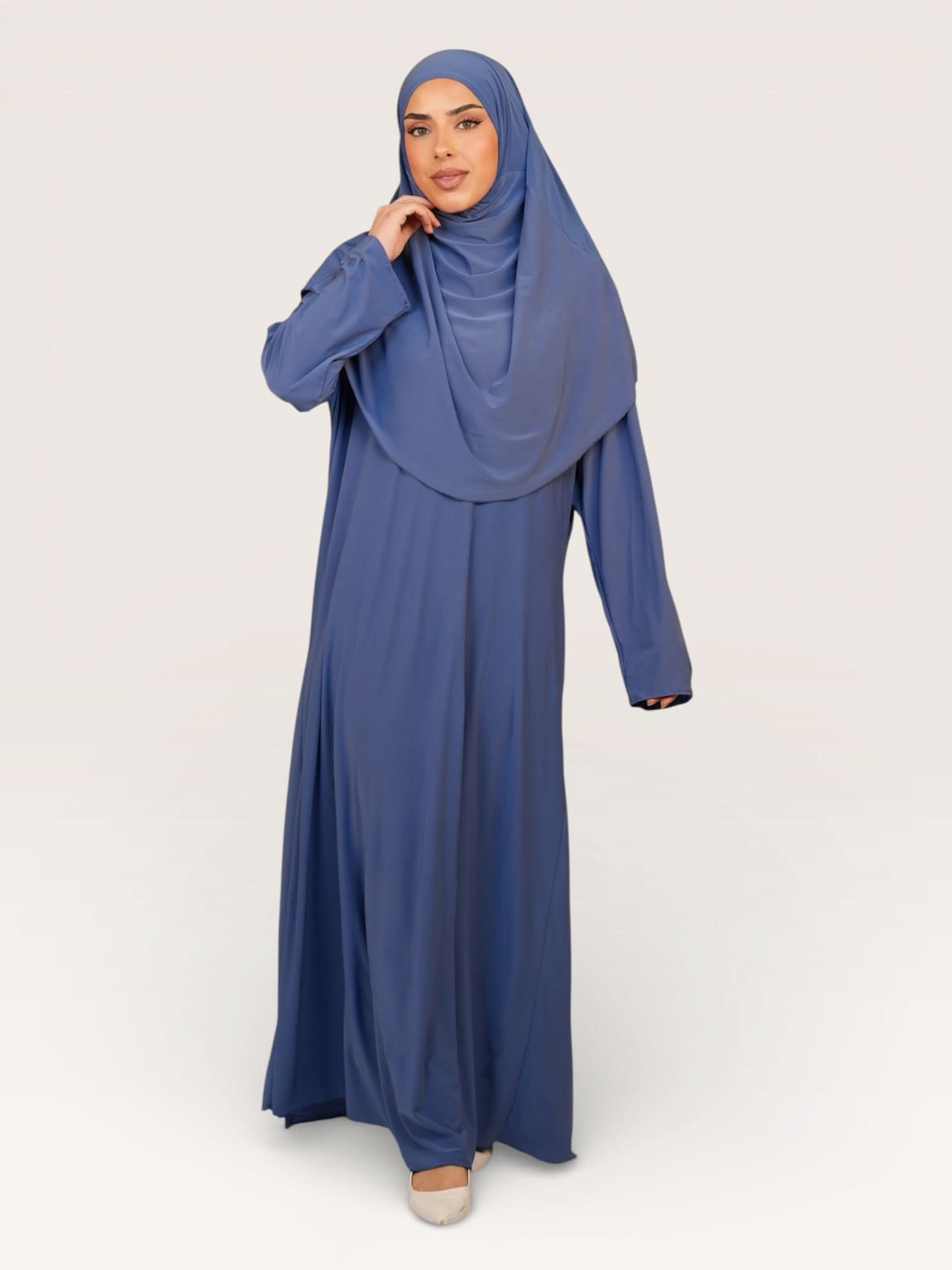prayer dress premium jersey - blue - Losyana.Shop