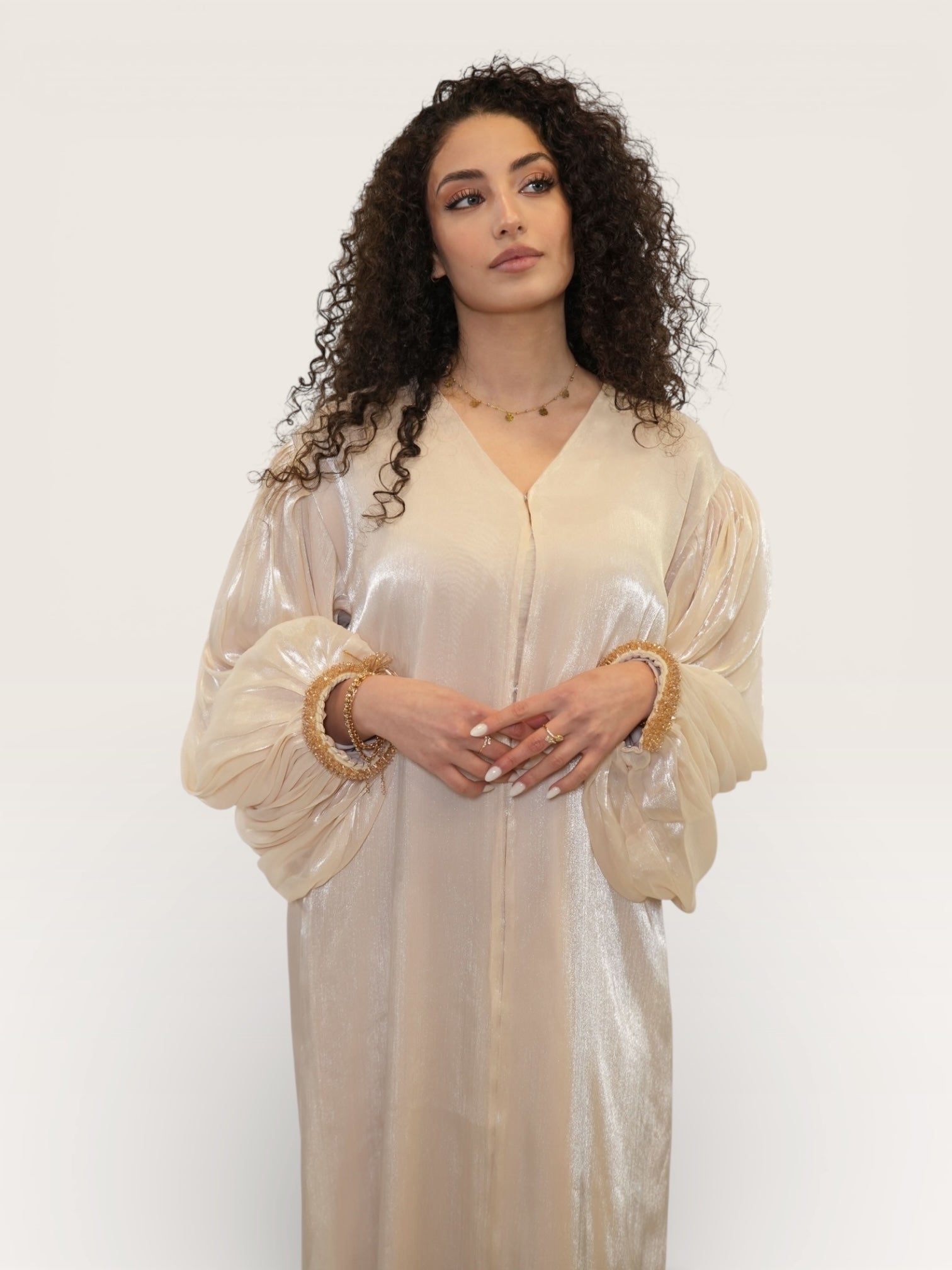 Glamor Abaya - beige