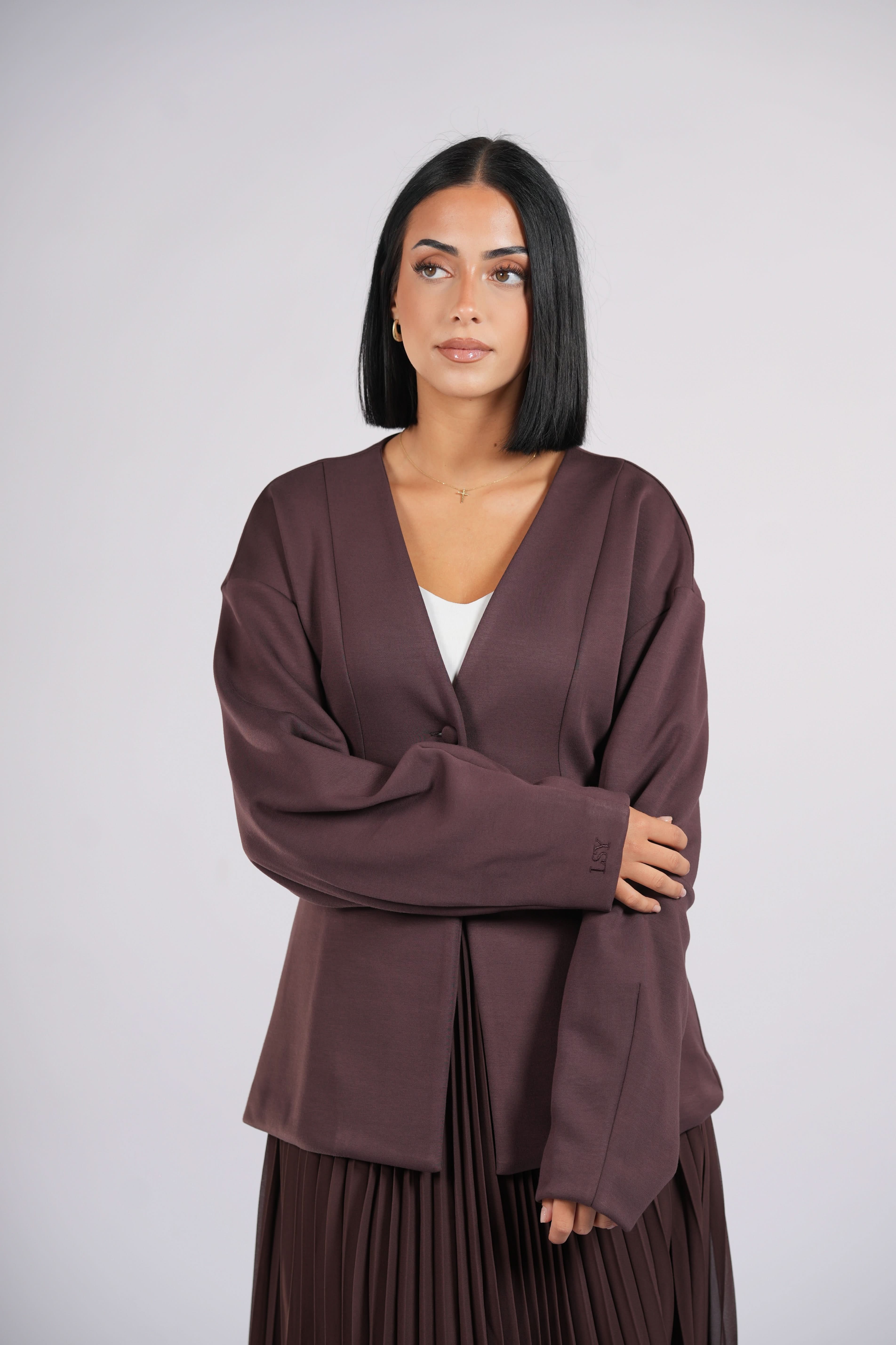 opera blazer - espresso - Losyana.Shop