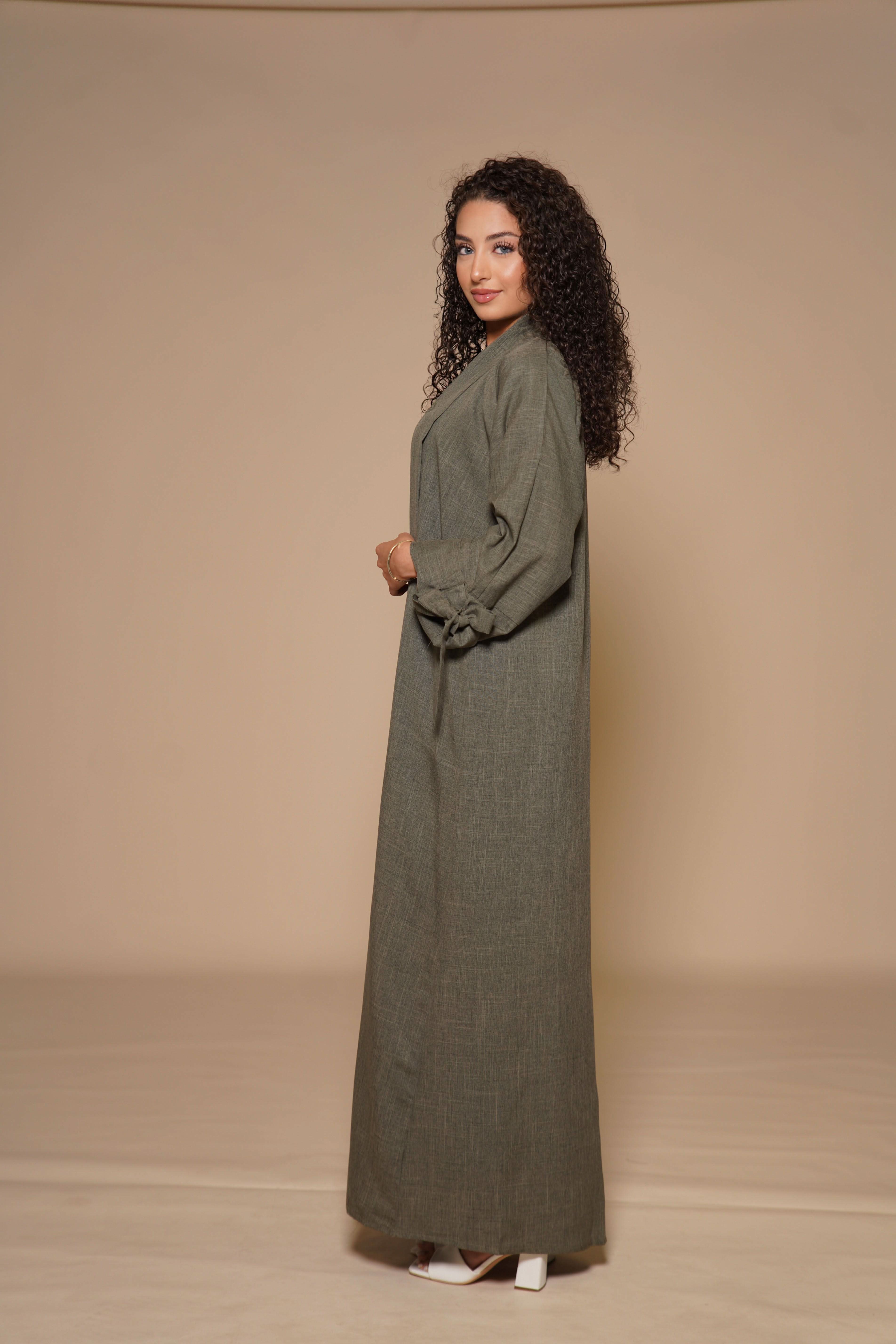 Linen Set- Khaki Green - Losyana.Shop