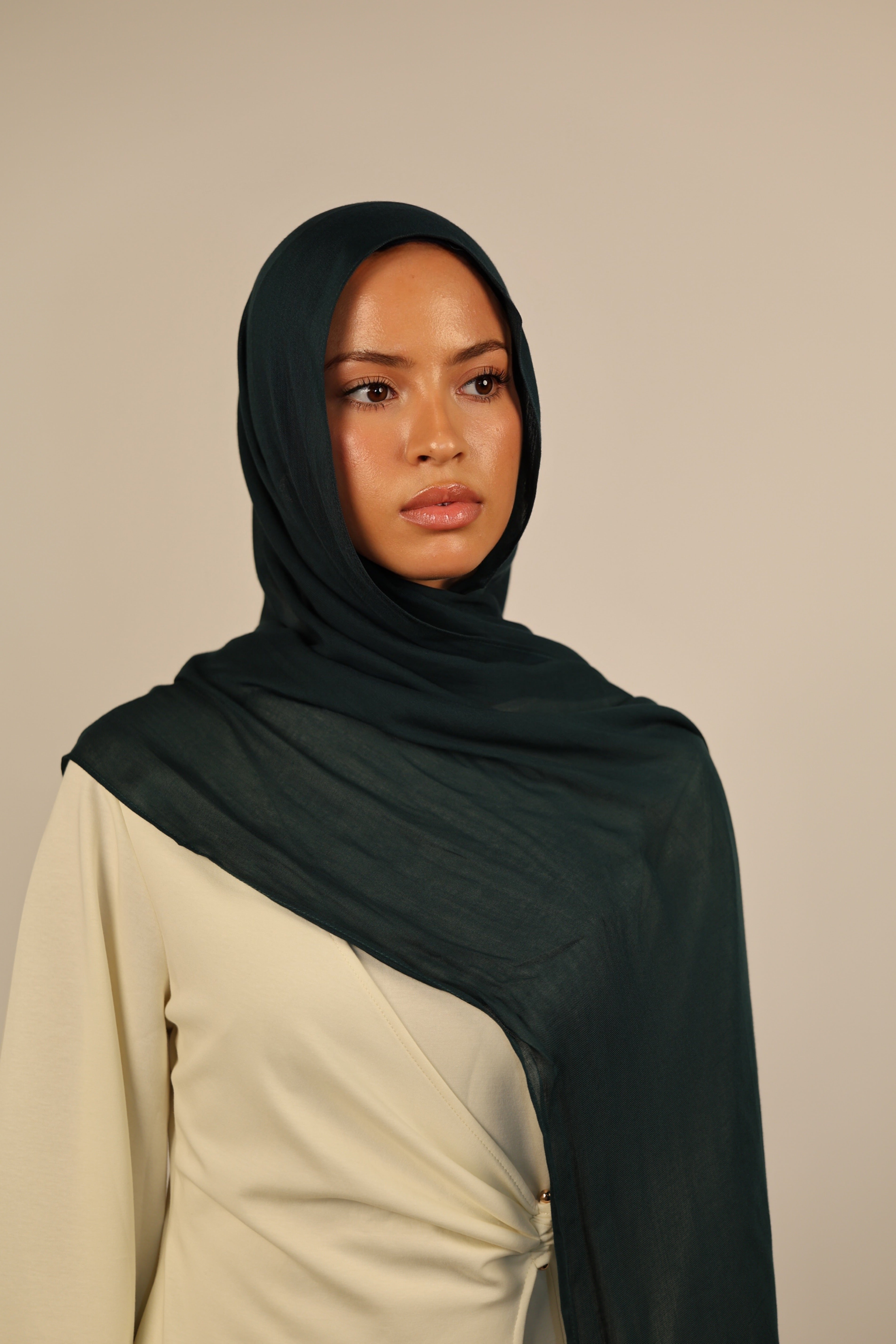 Lightweight Modal Hijab - Teal Green