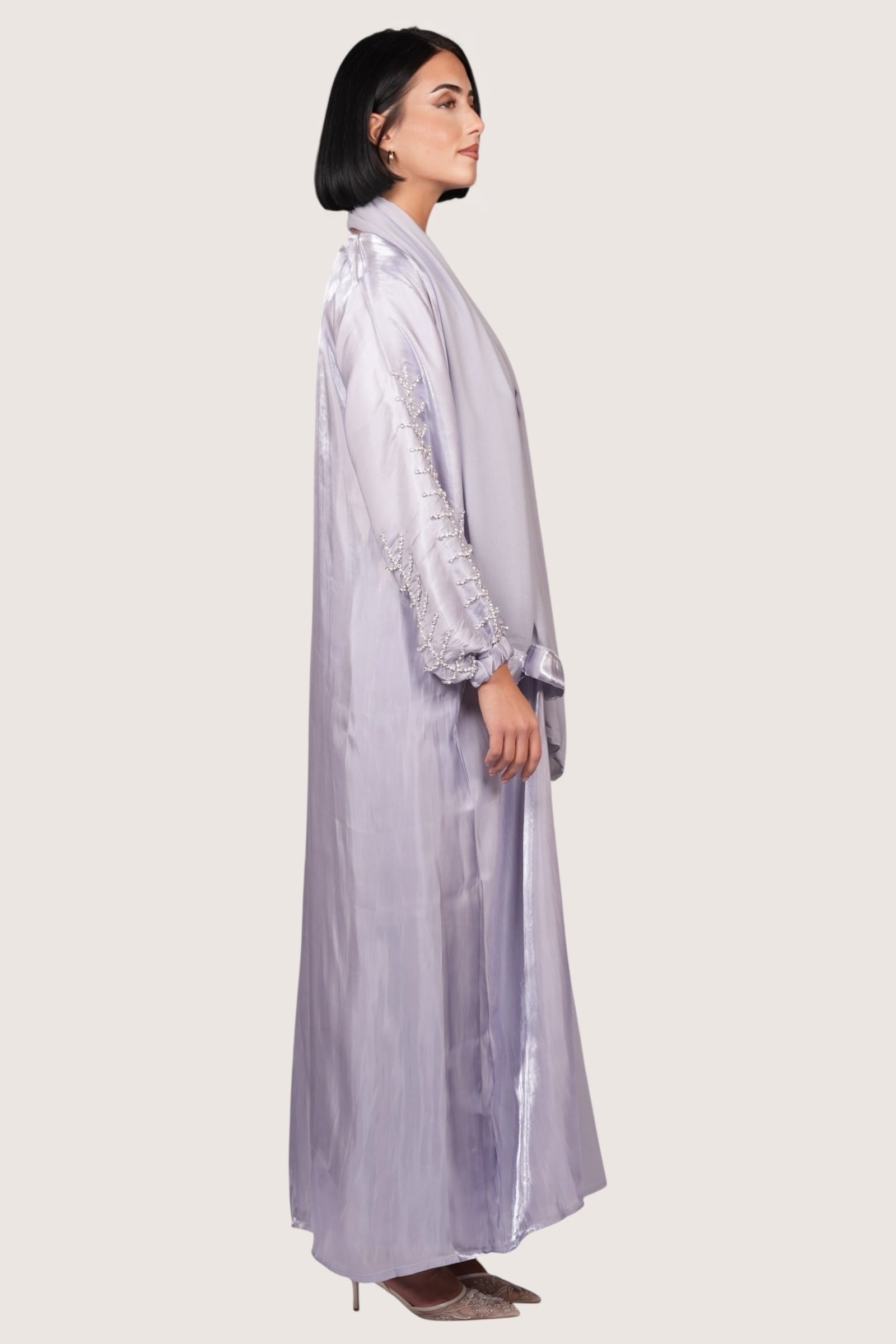 Pearl Abaya - lavender