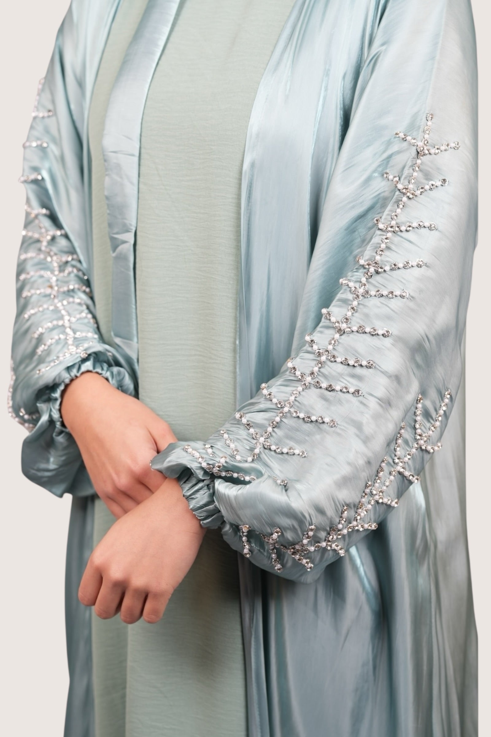 Pearl Abaya - light blue