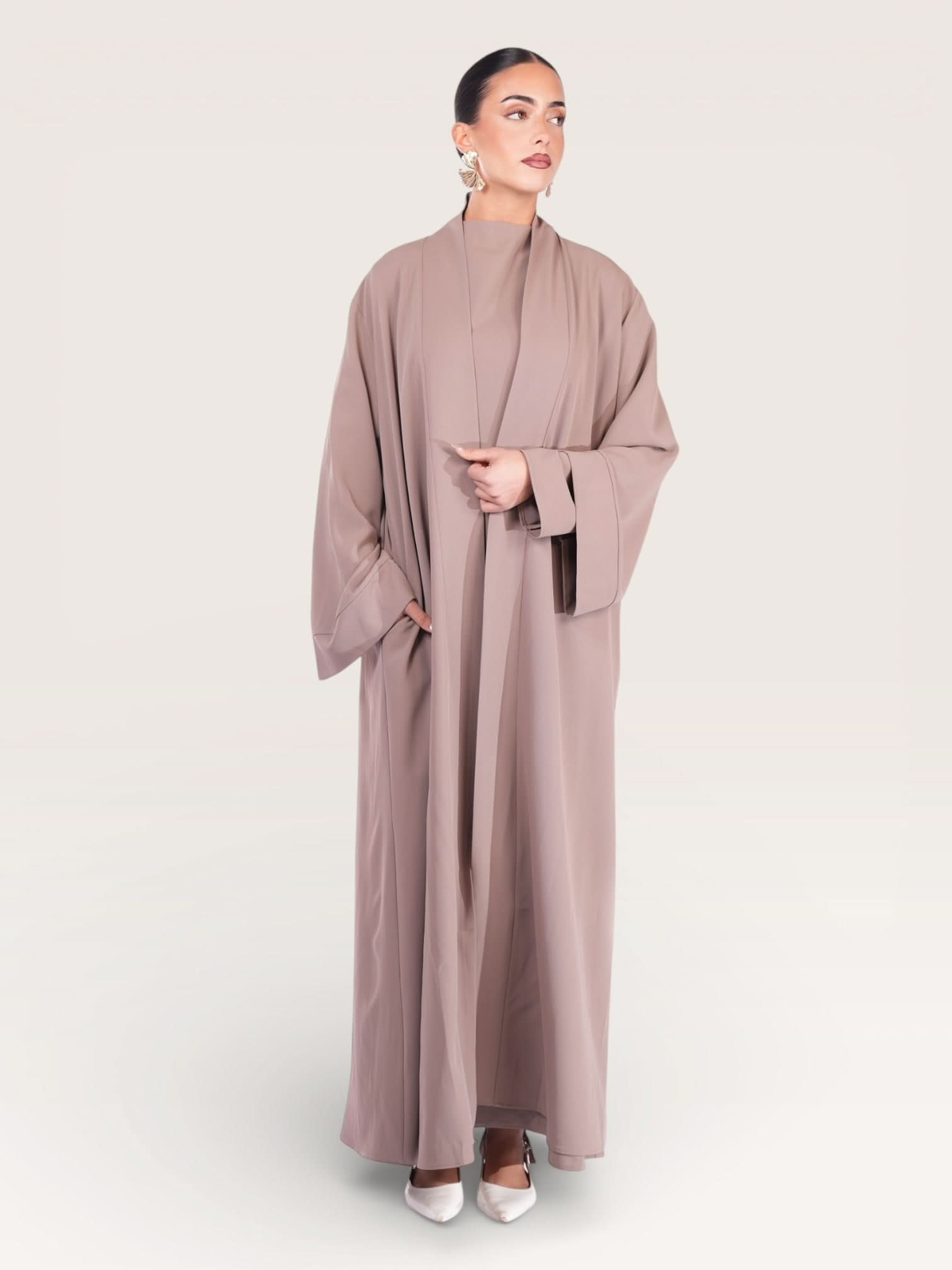 kimono abaya - stone