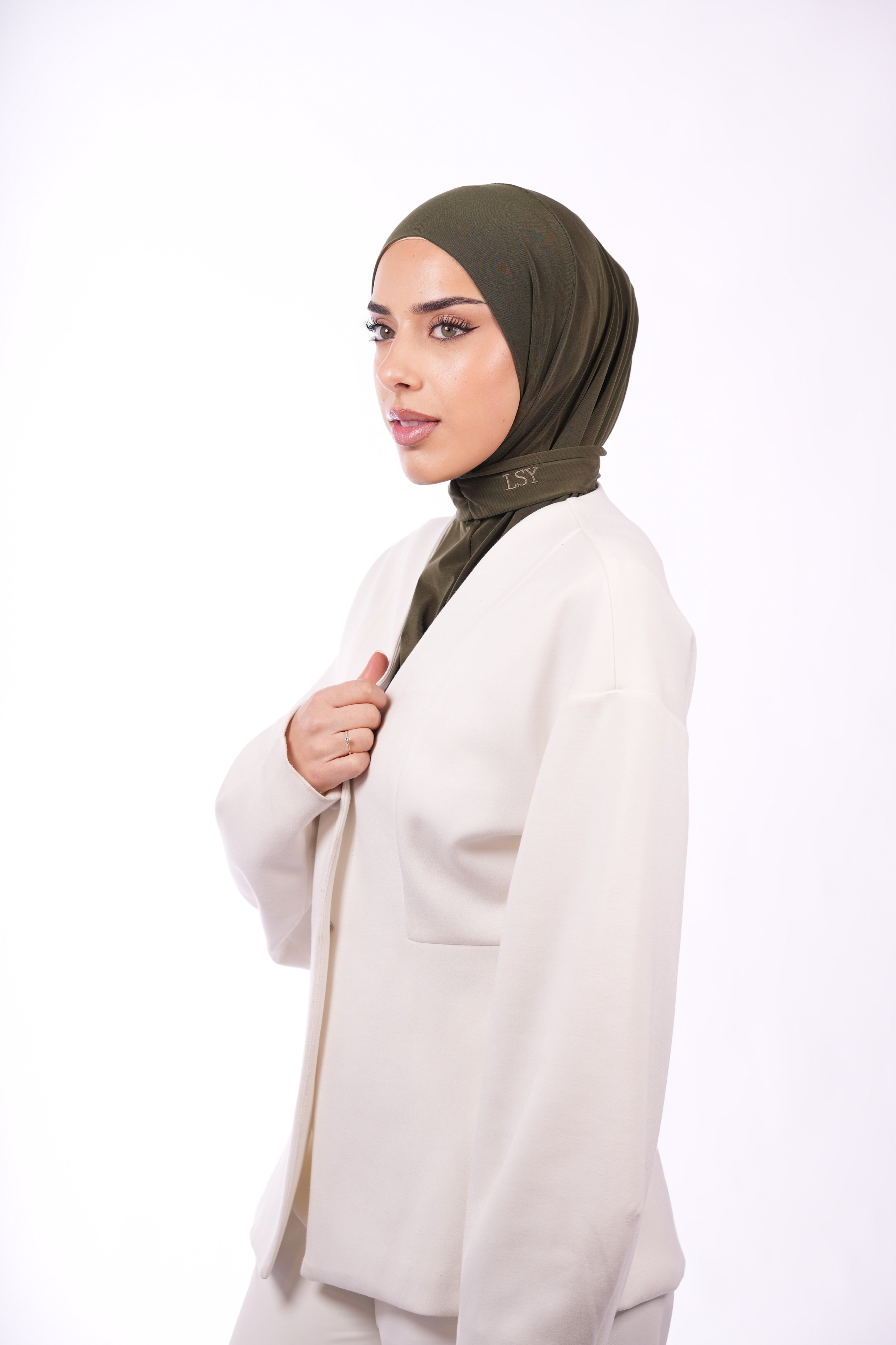 Instant Hijab - army green