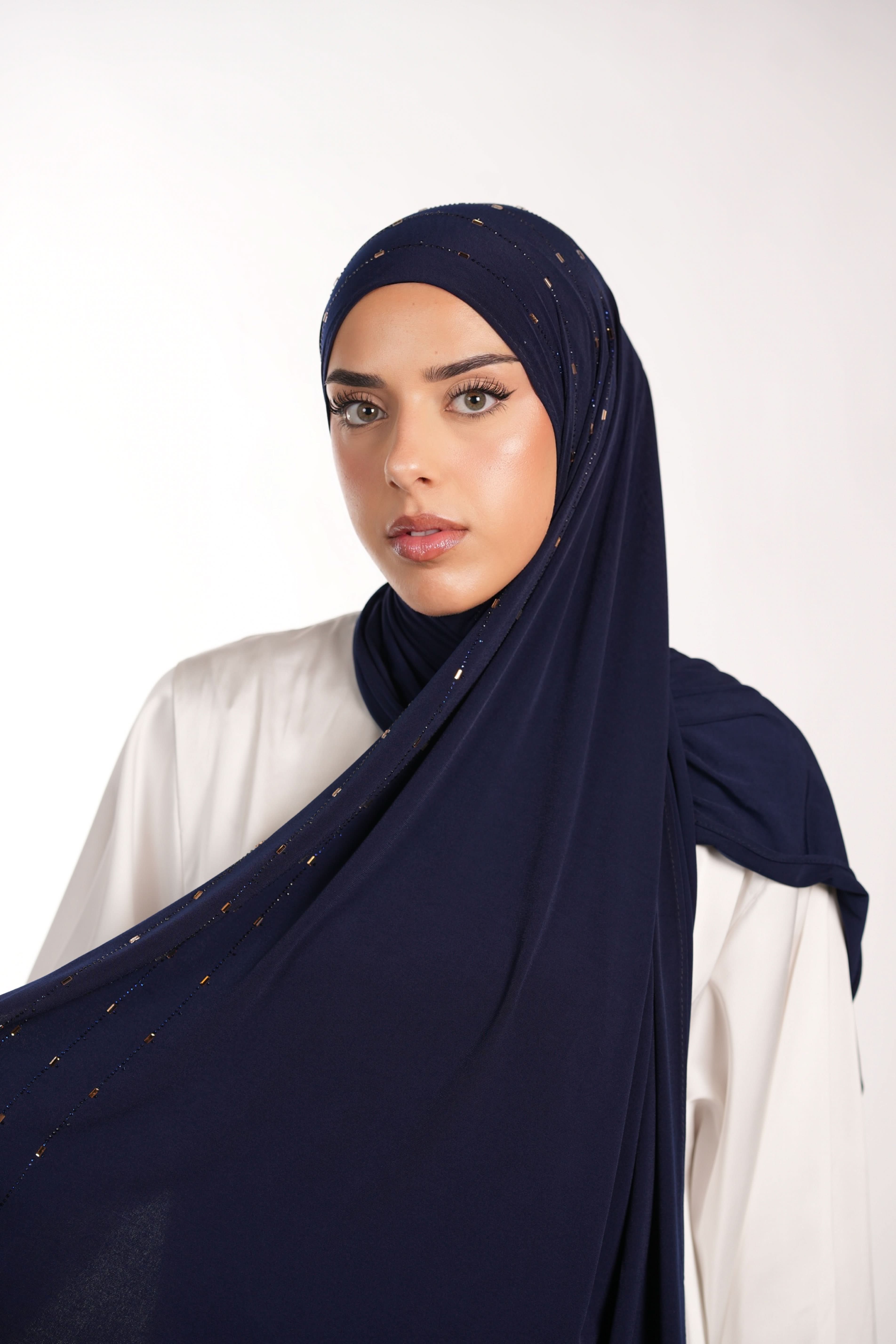 Premium Jersey Strass - navy - Losyana.Shop