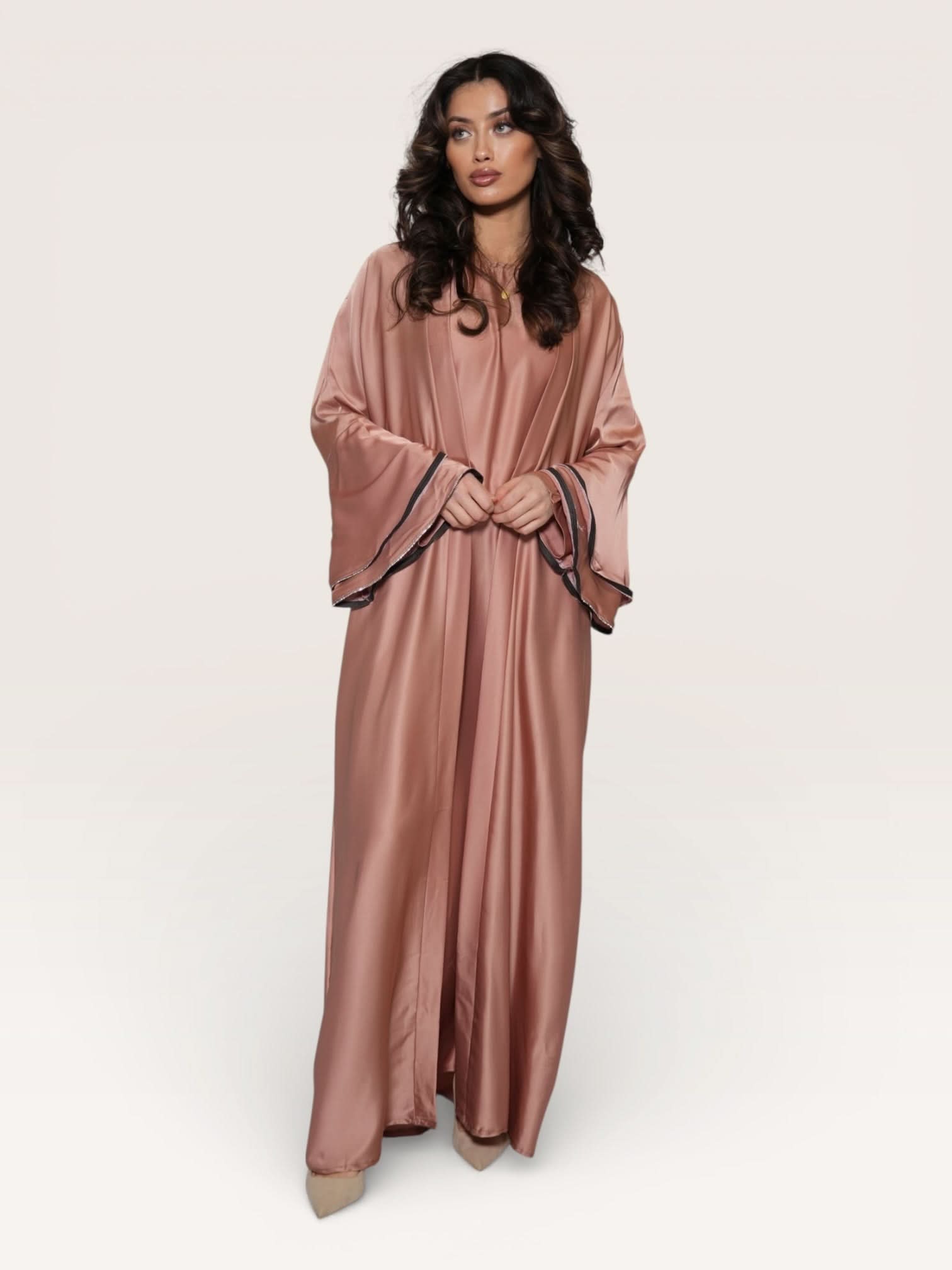 Satin Set - peach - Losyana.Shop