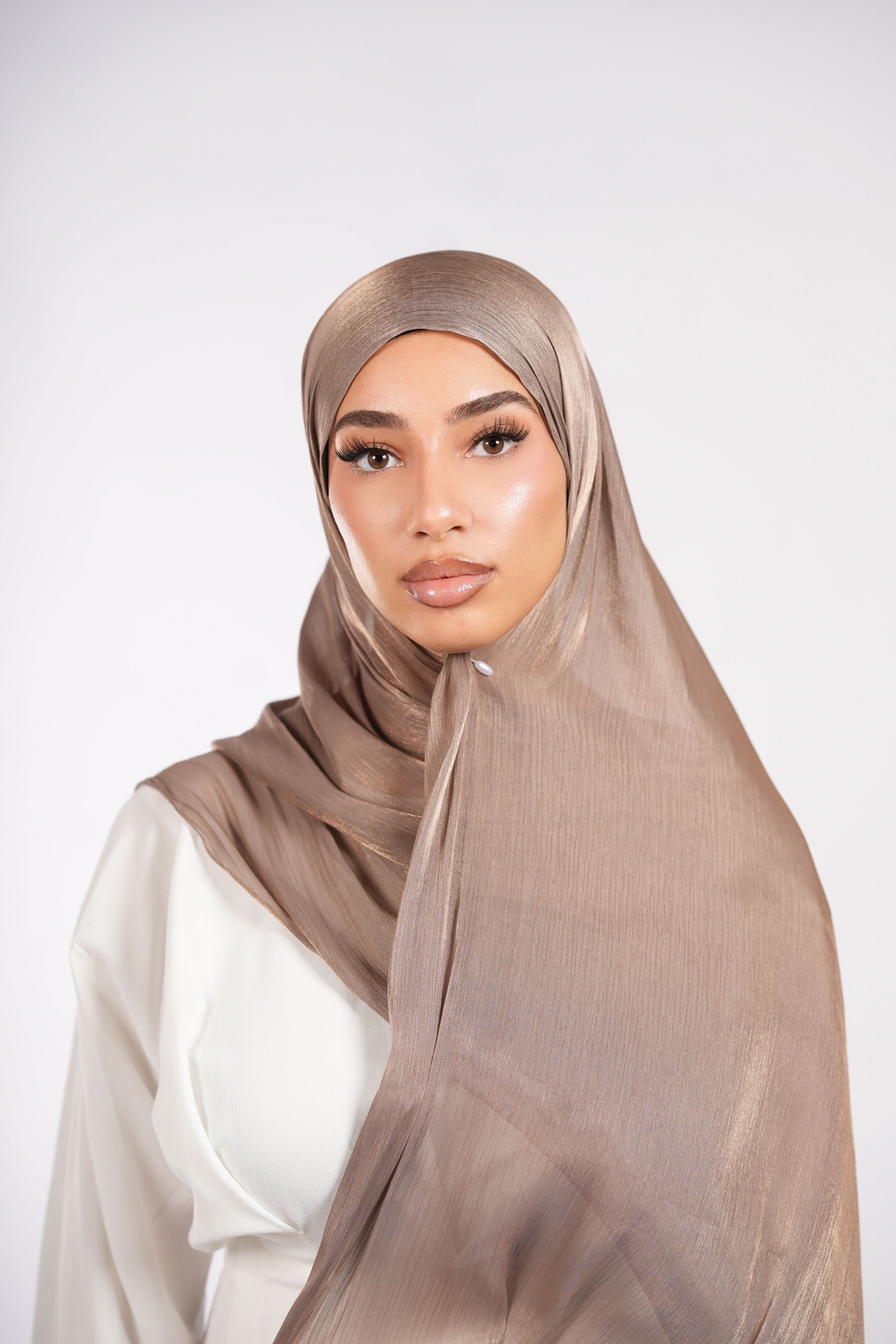 Organza Hijab - Nude - Losyana.Shop