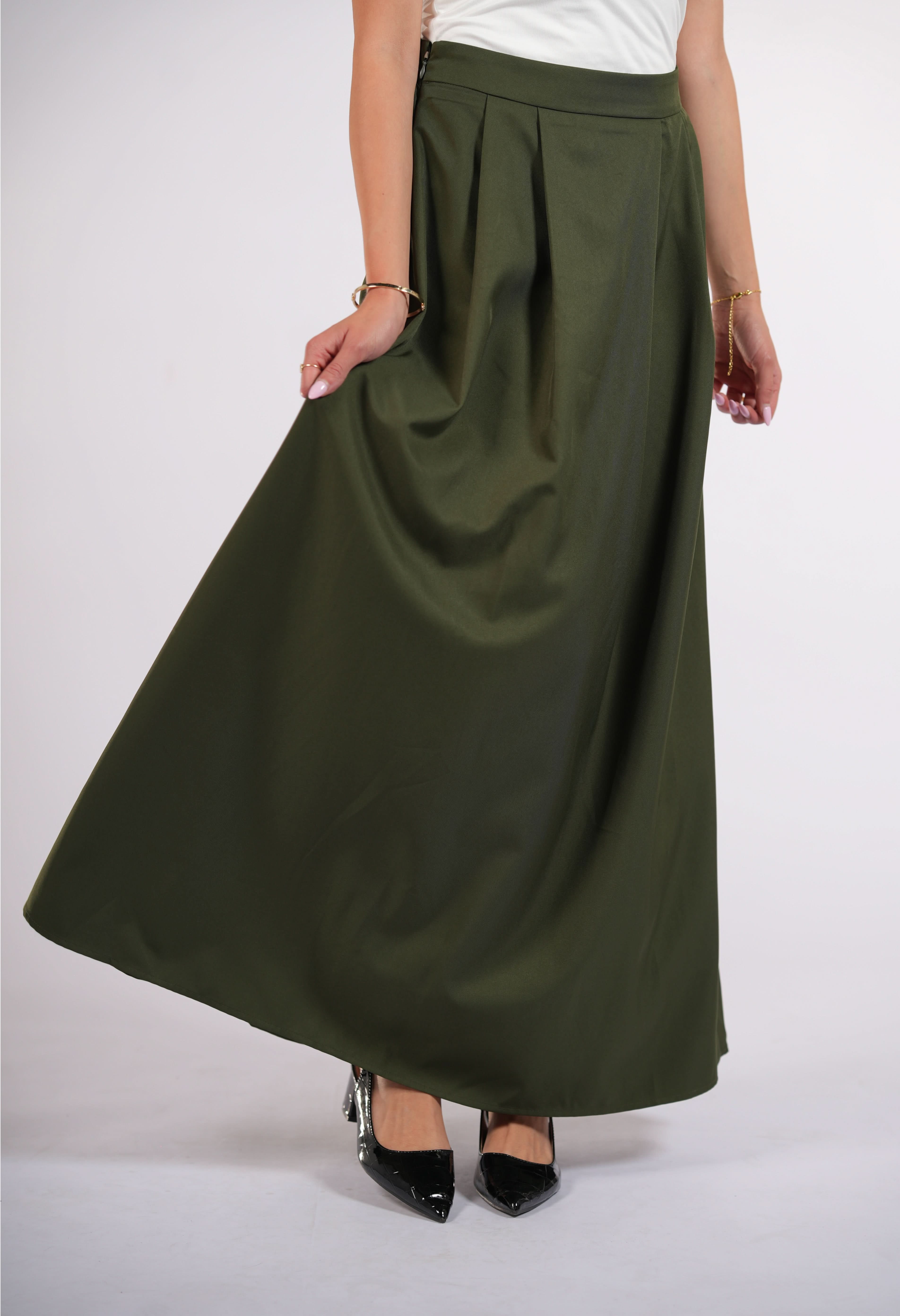 timeless skirt - khaki green - Losyana.Shop