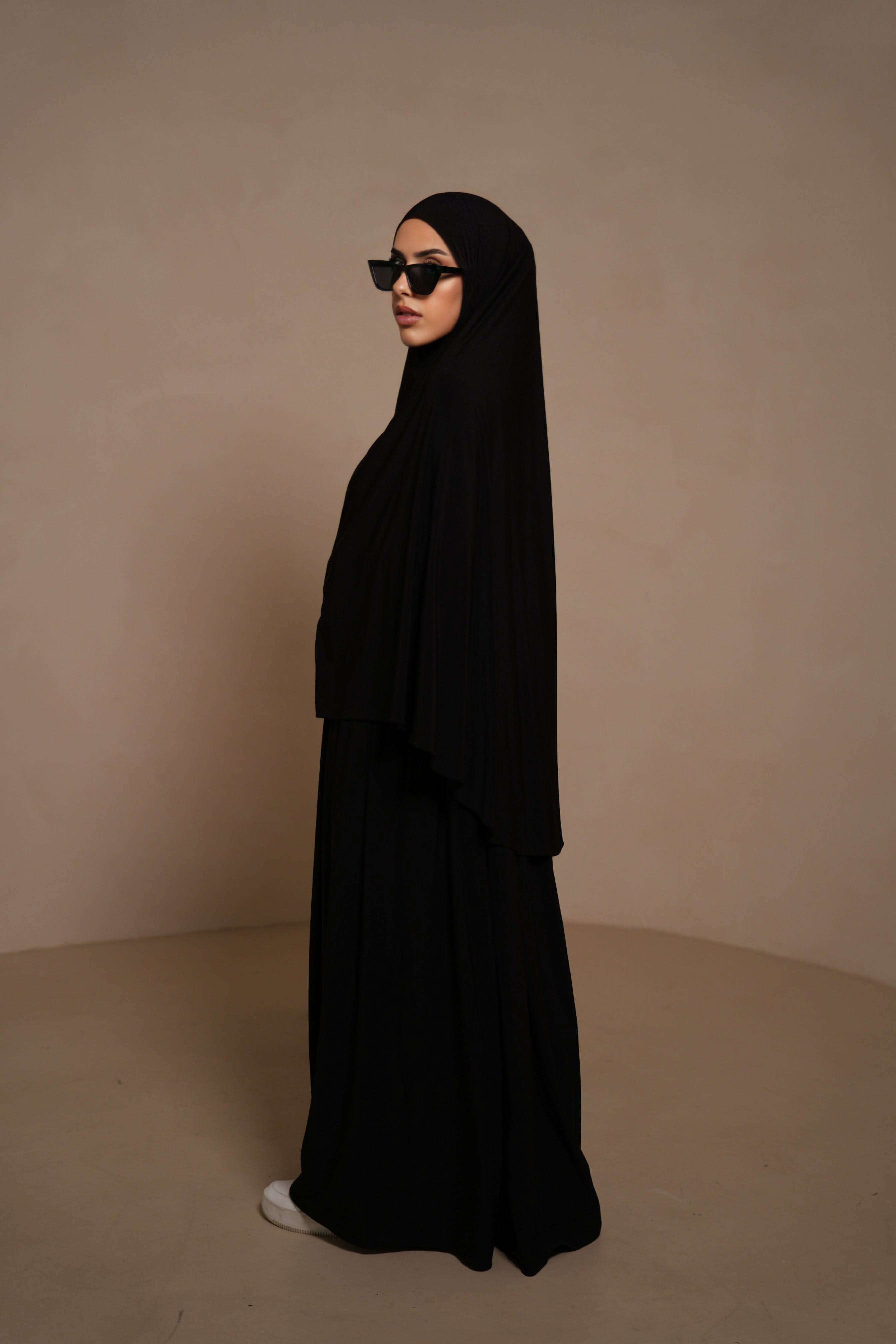 Premium Khimar Set - black - Losyana.Shop