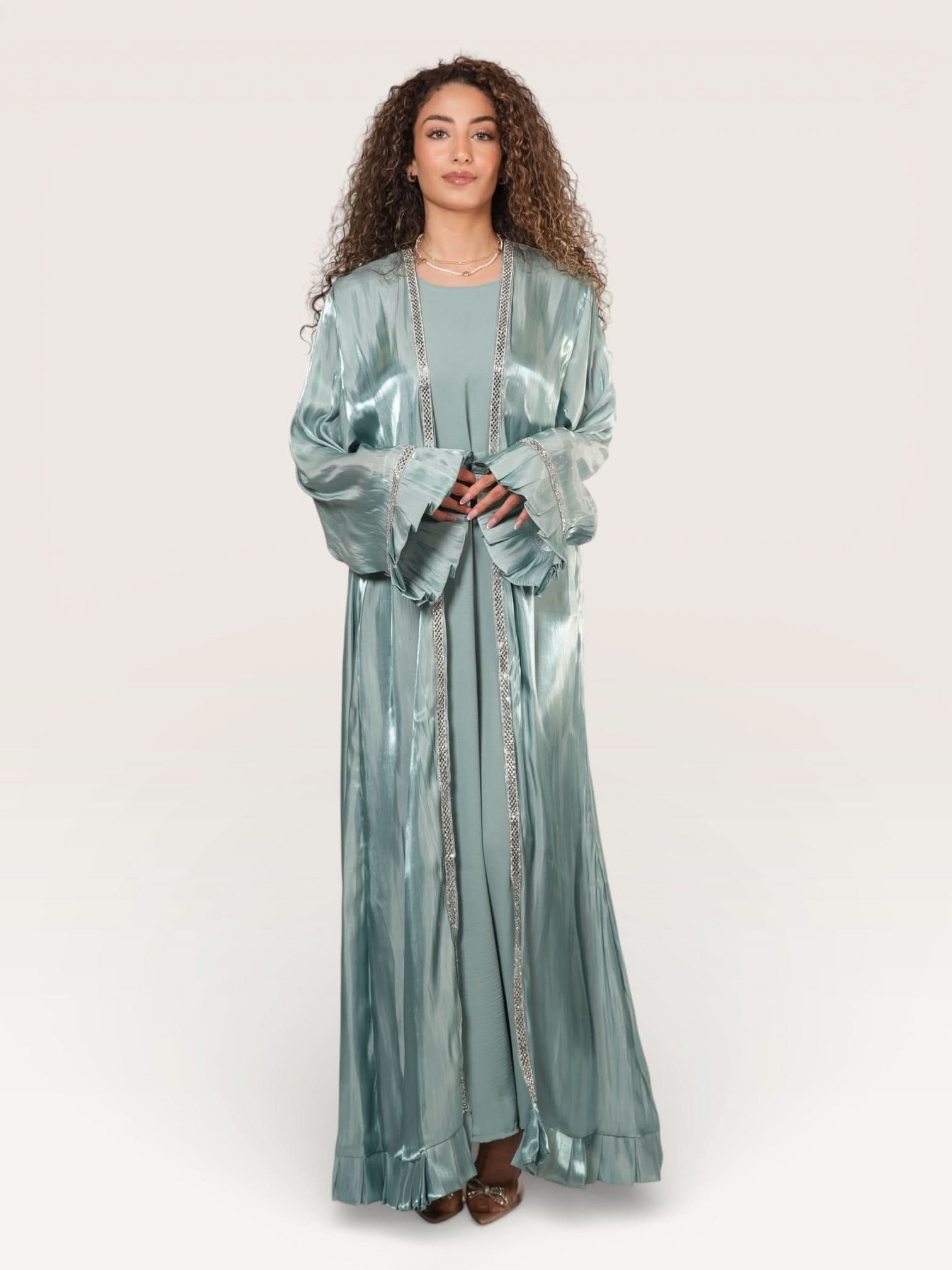 Emirate Abaya - Mint - Losyana.Shop