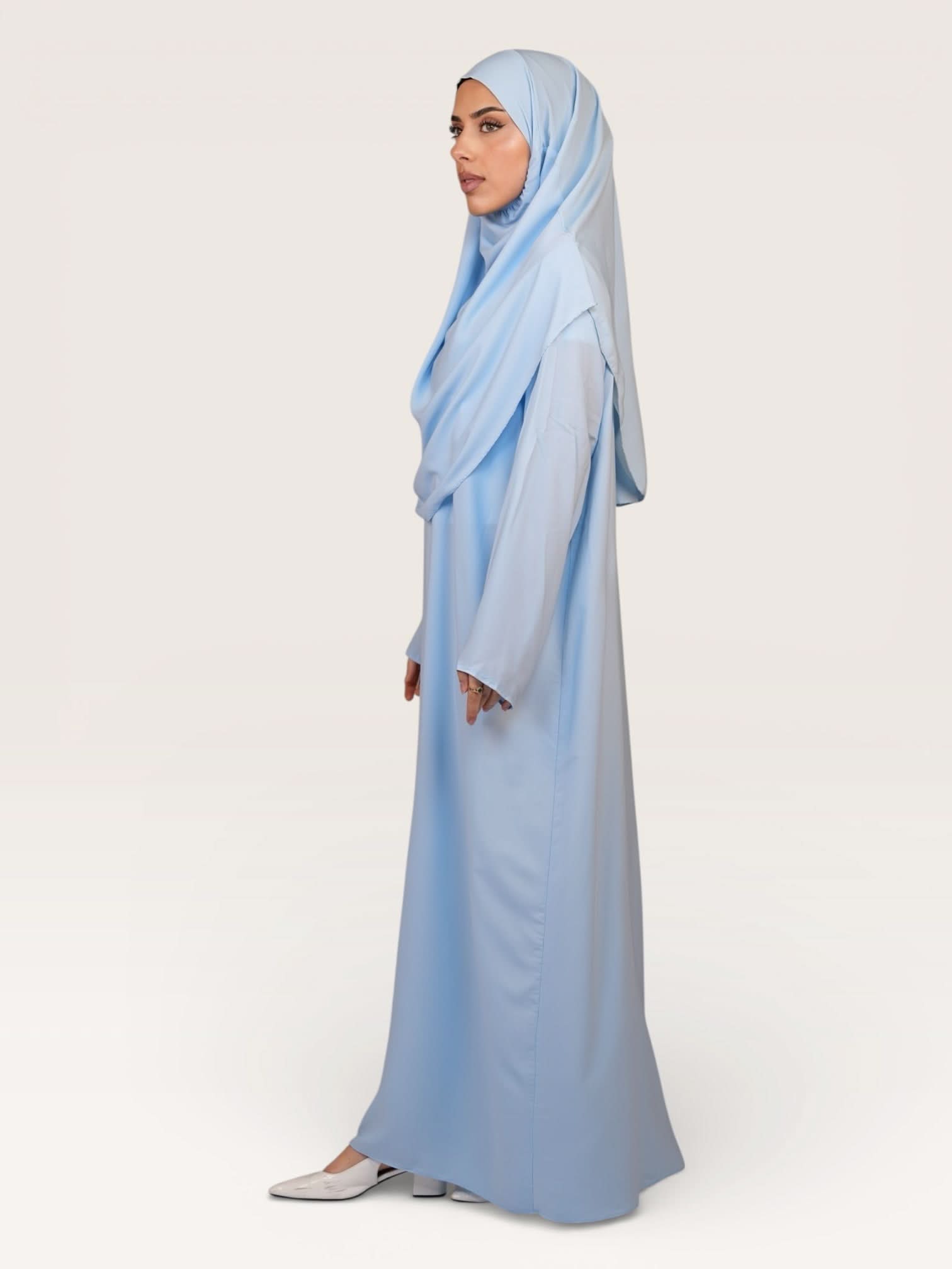 prayer dress medina - baby blue - Losyana.Shop