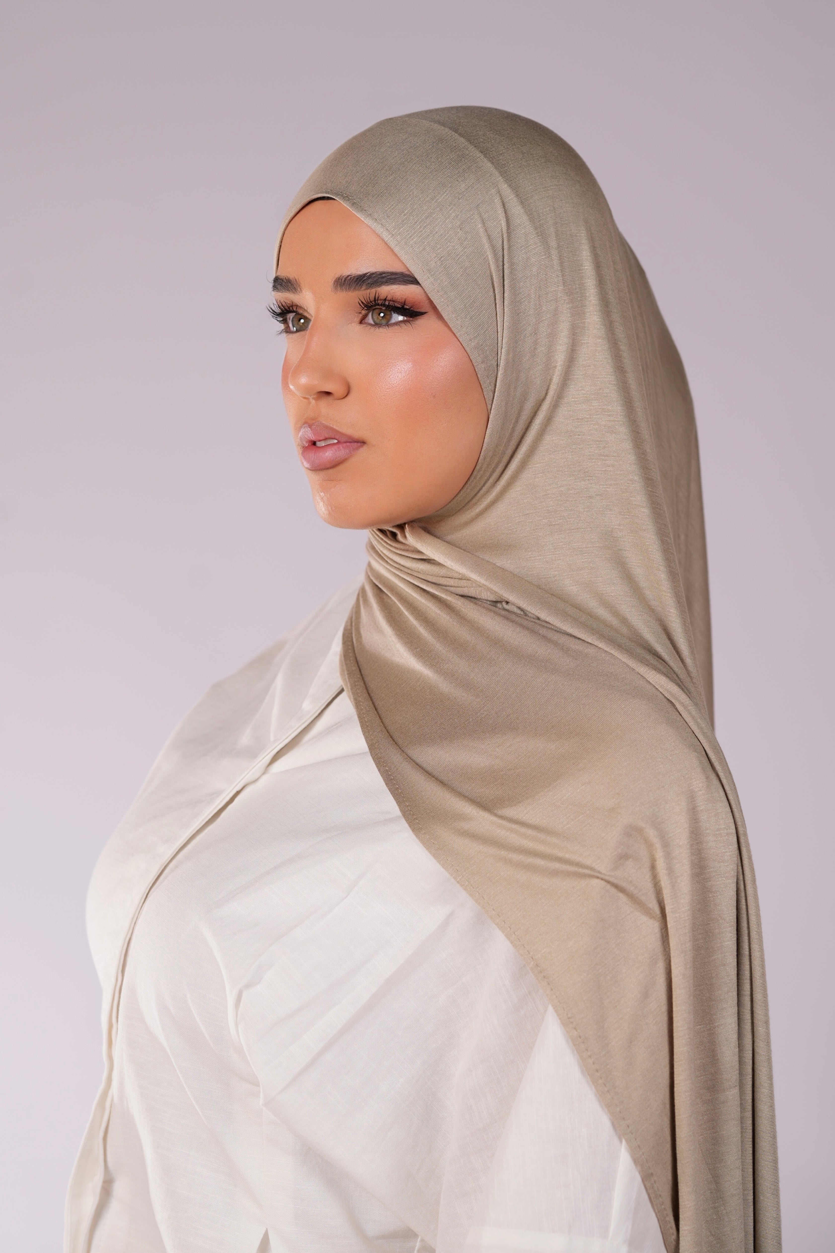 Bamboo jersey - khaki beige