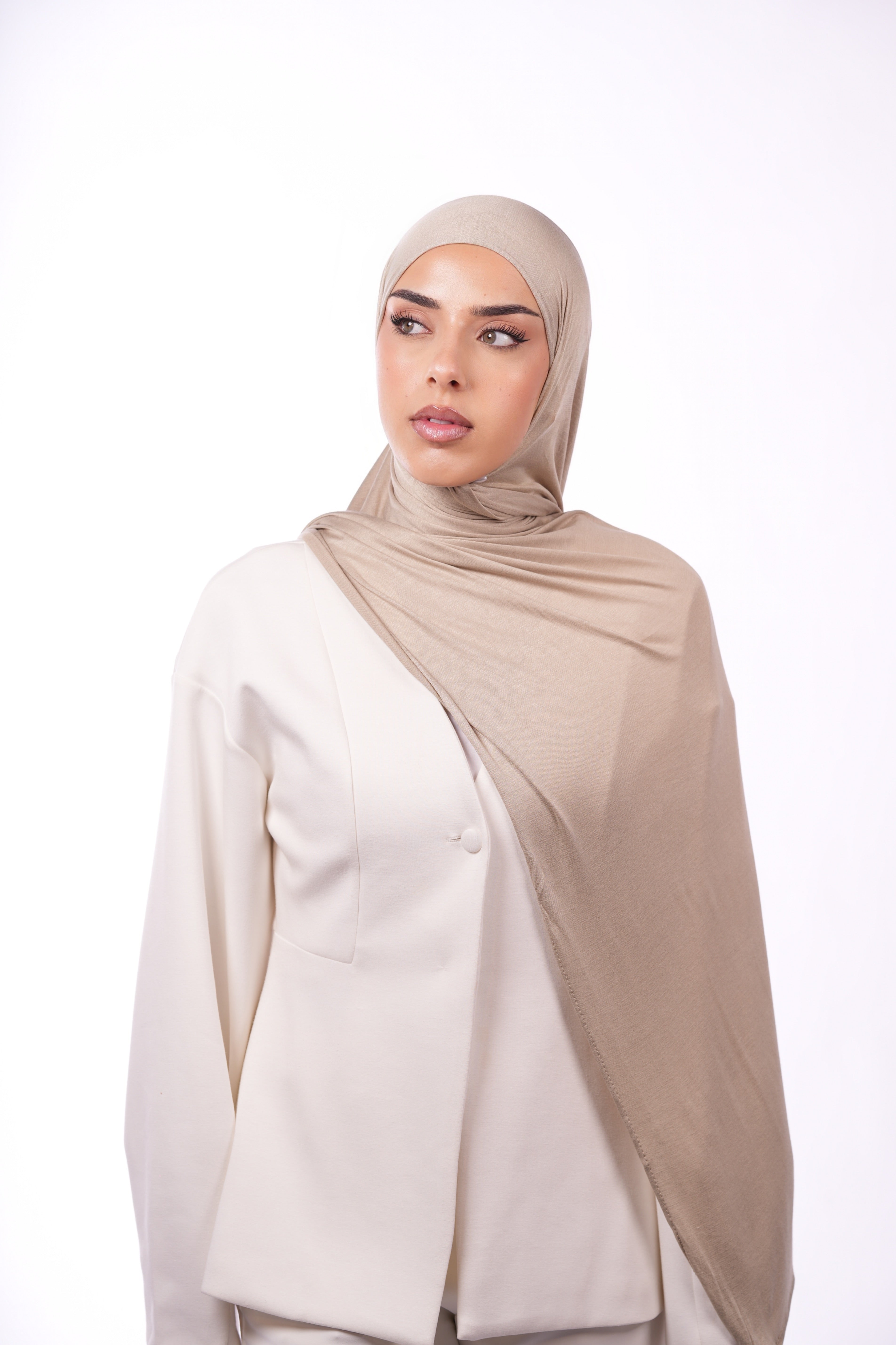 Bamboo jersey - costa cream