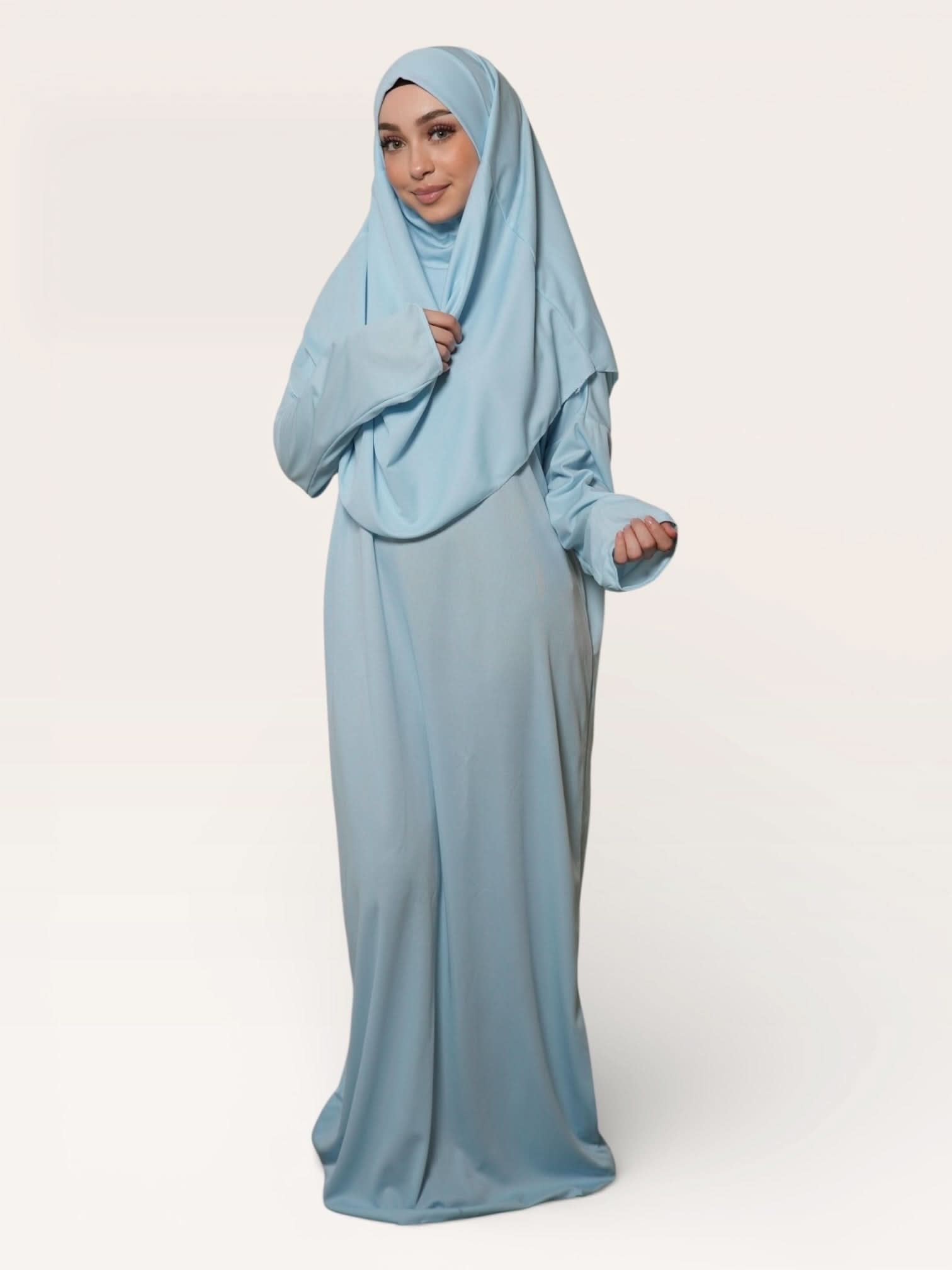 prayer dress jersey - baby blue - Losyana.Shop