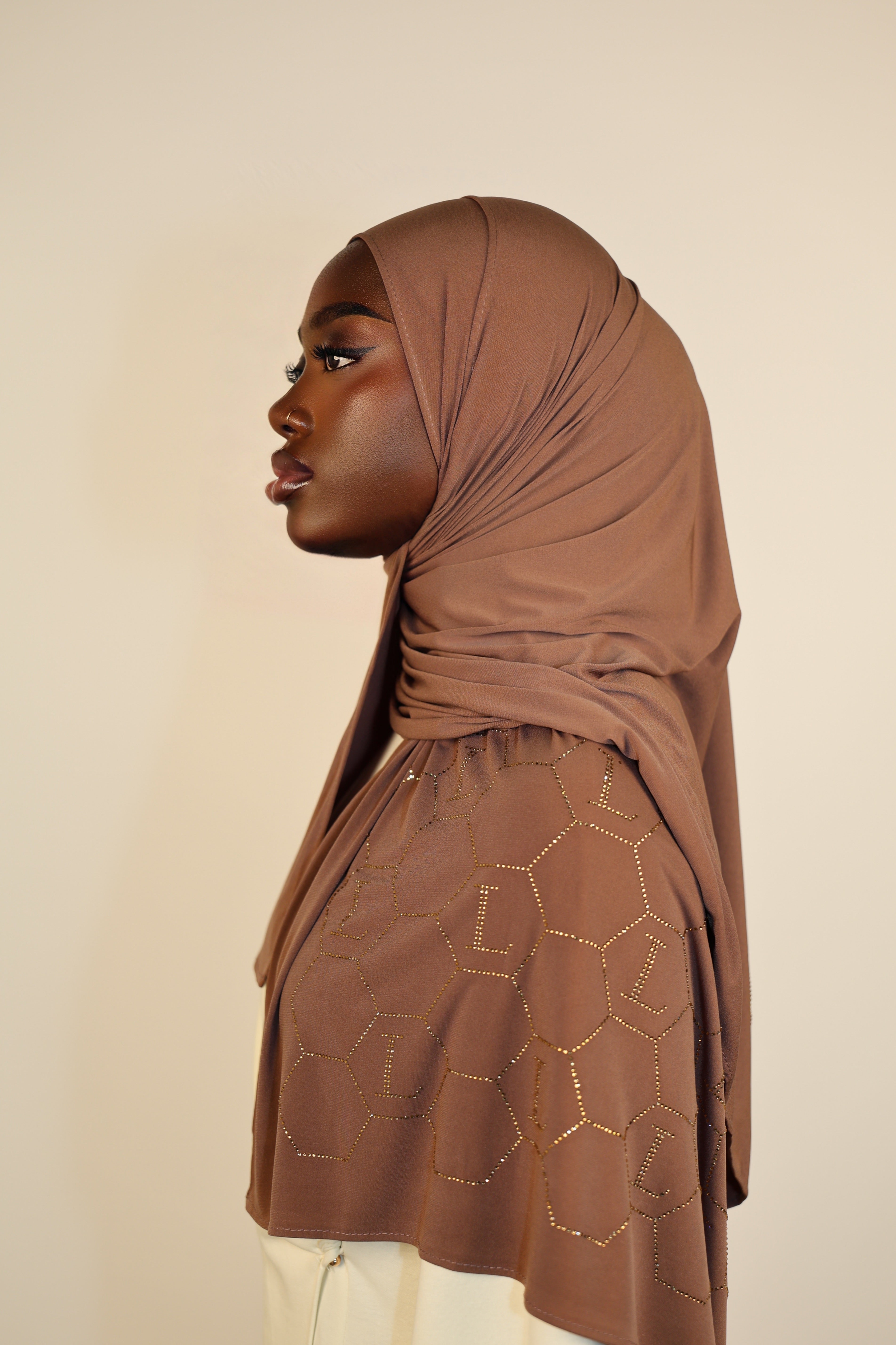 Premium Jersey Strass “L” - sahara