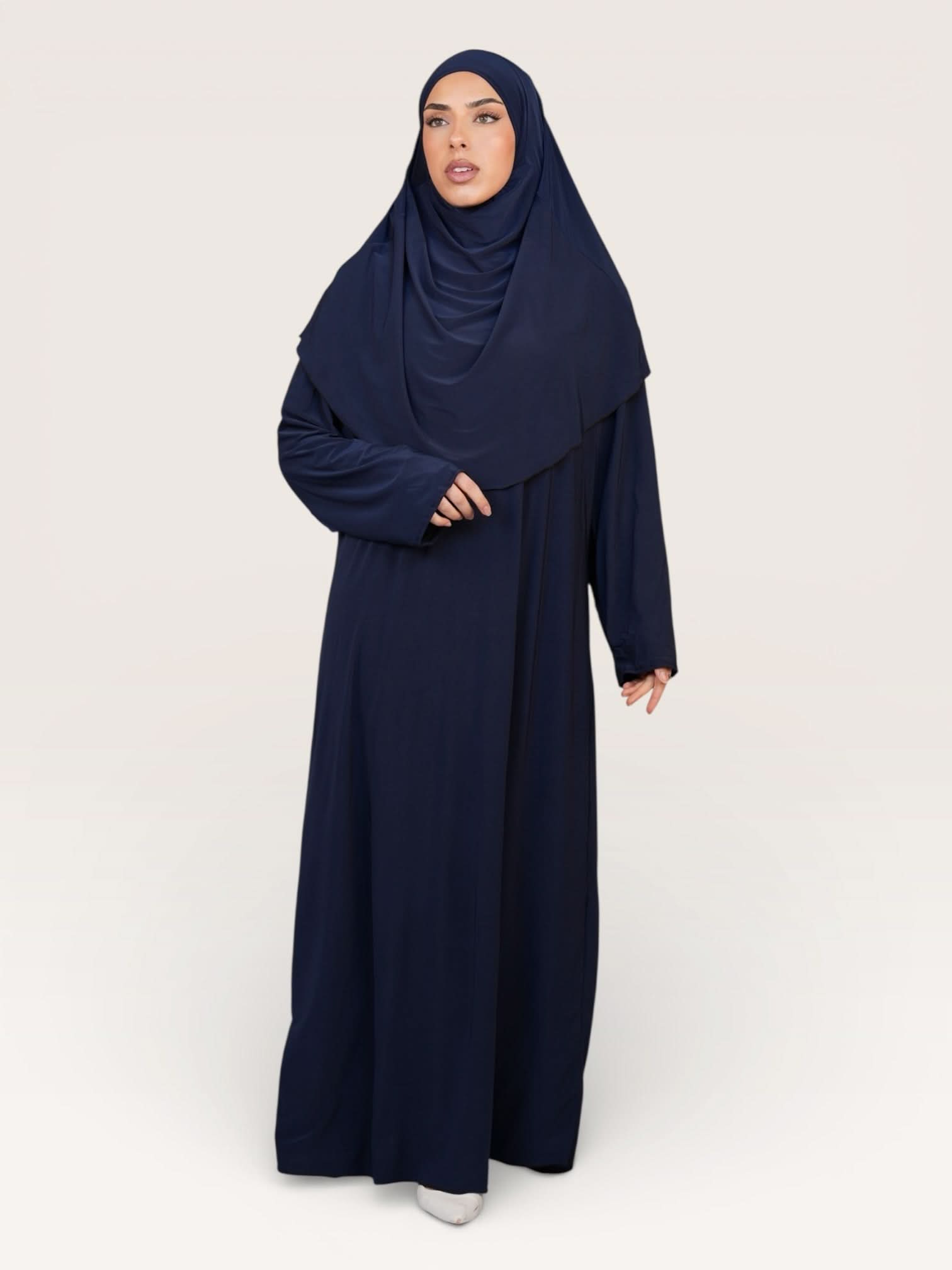 prayer dress premium jersey - navy - Losyana.Shop