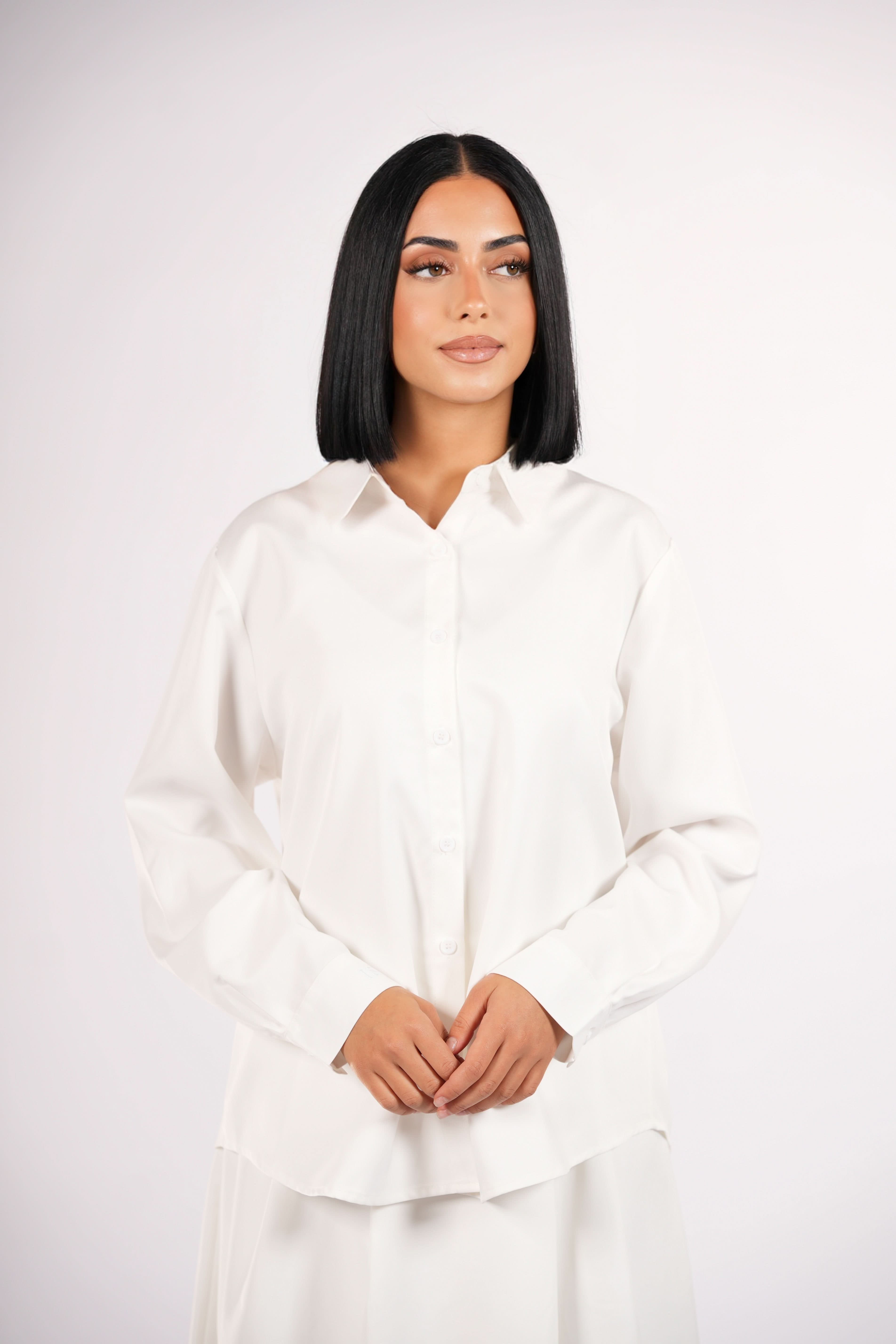 timeless blouse - white - Losyana.Shop
