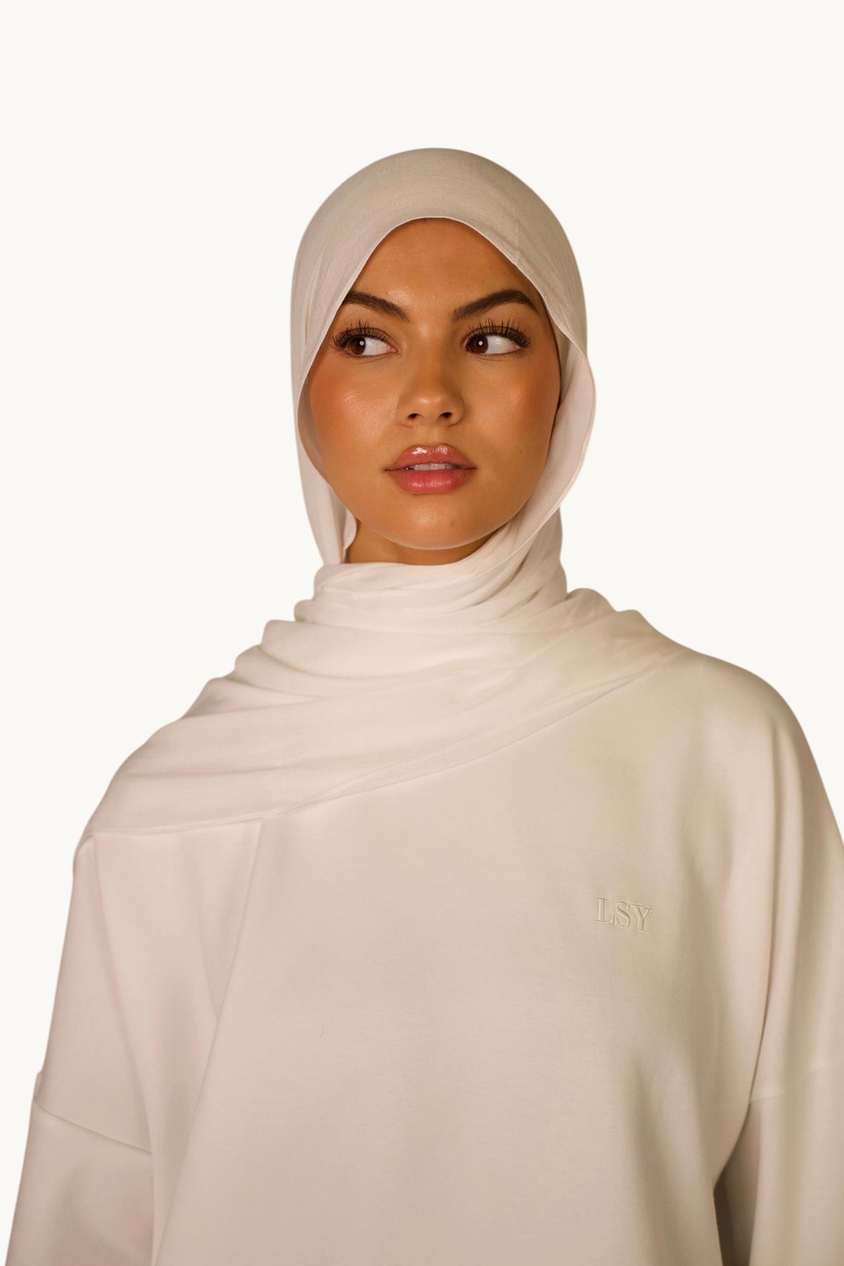 Lightweight Modal Hijab - White