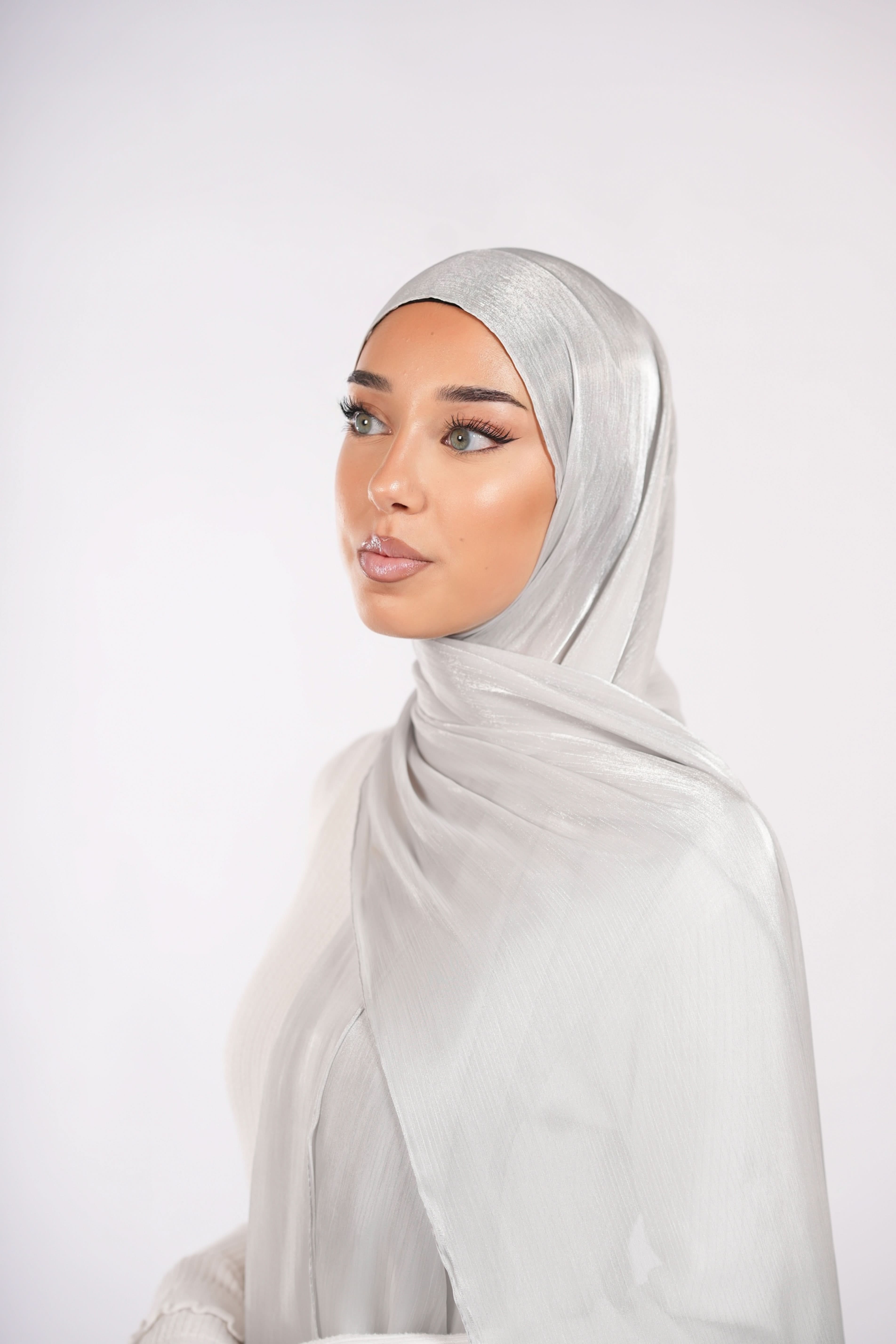 Organza Hijab - Silver - Losyana.Shop