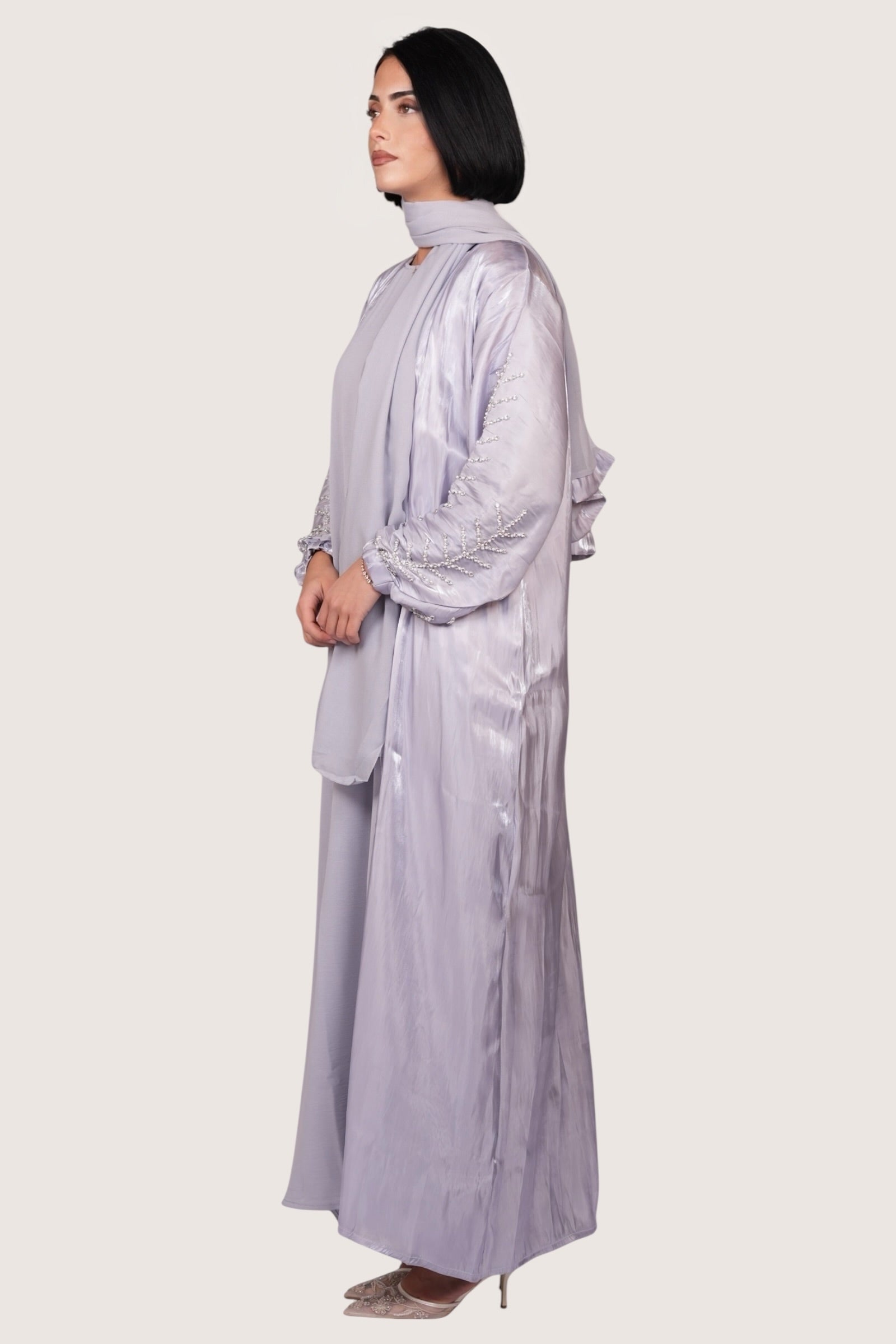 Pearl Abaya - lavender