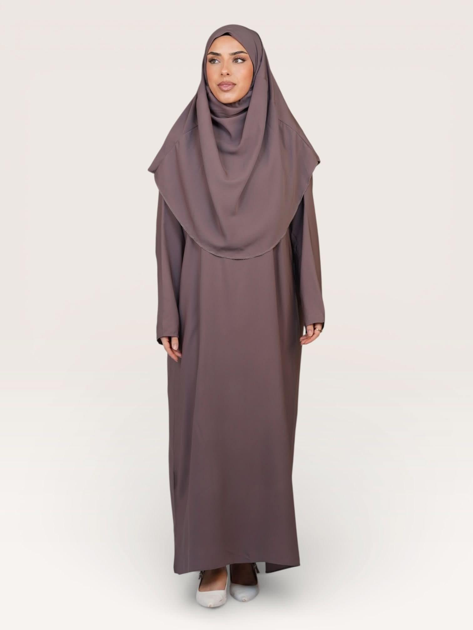 prayer dress medina - mocca - Losyana.Shop