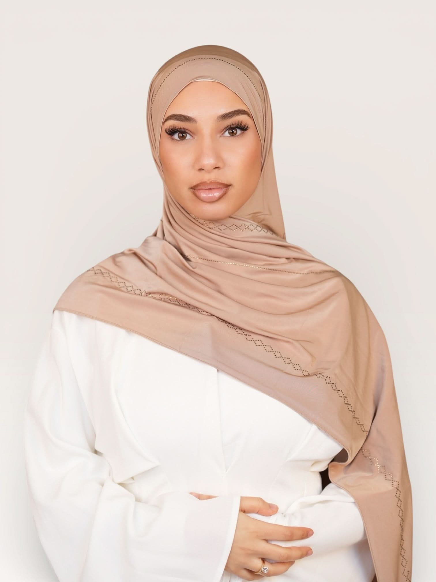 Diamond Satin premium Jersey - sand