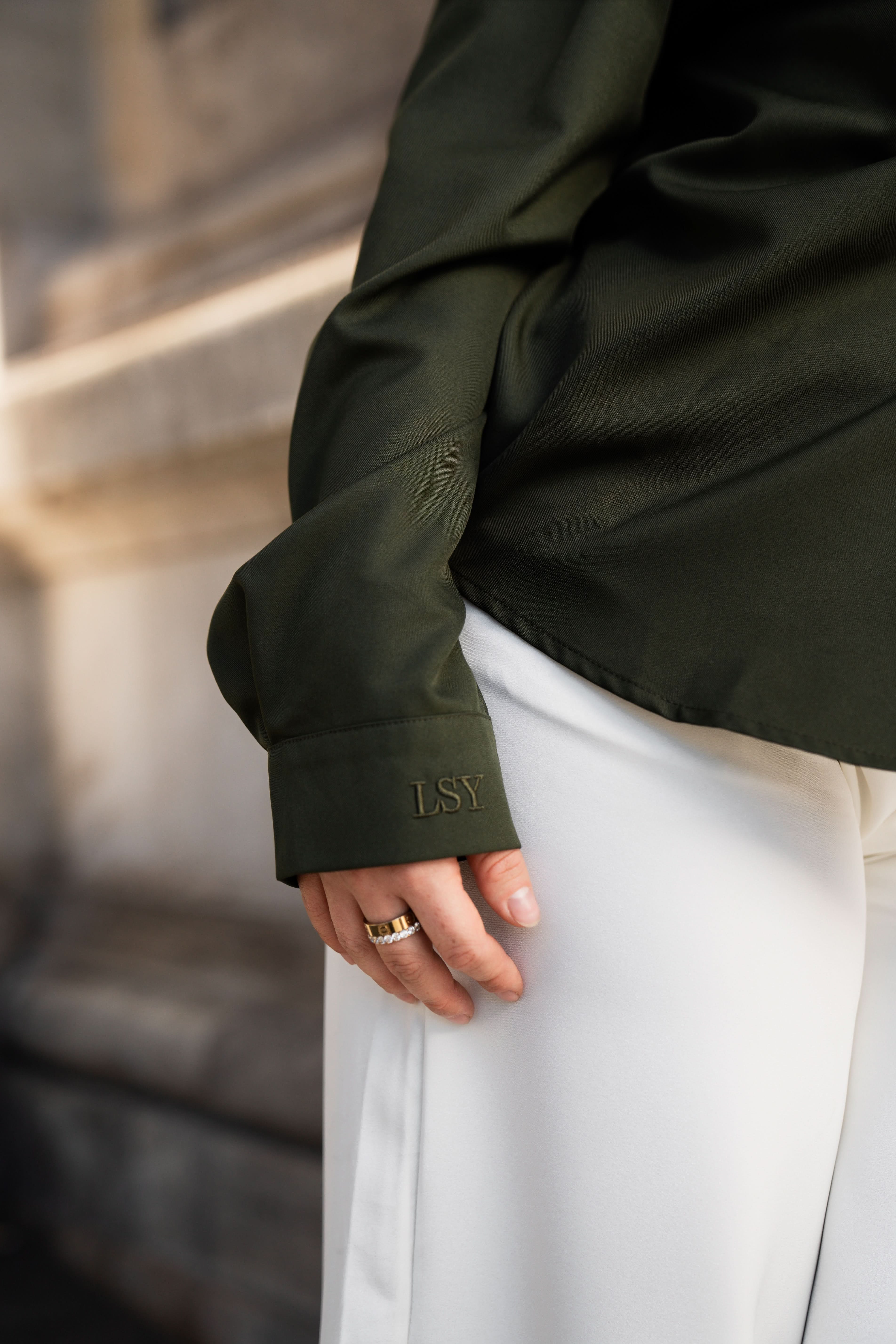 timeless blouse - khaki green - Losyana.Shop