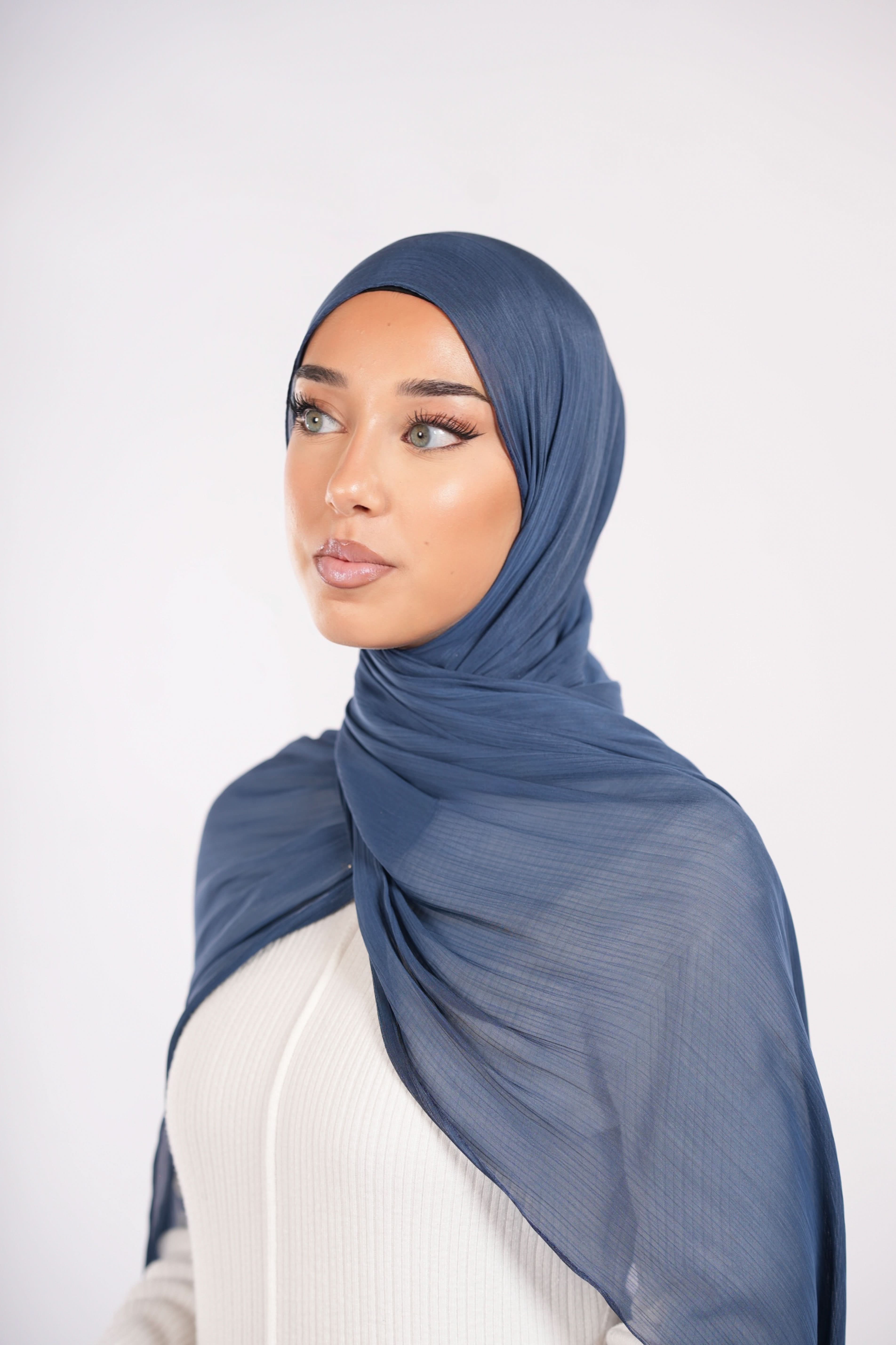 Organza Hijab - Blue - Losyana.Shop