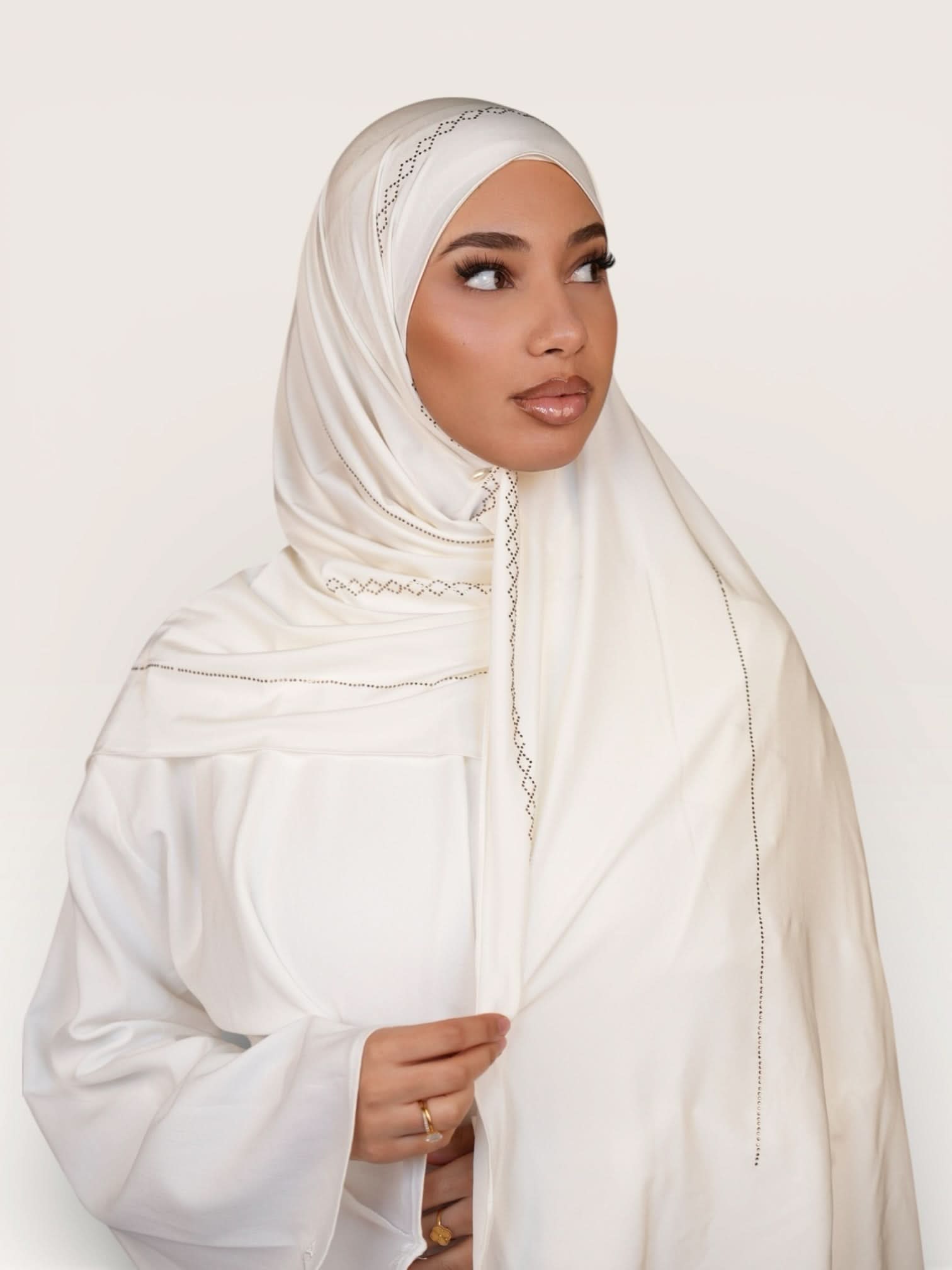 Diamond Satin premium jersey - white