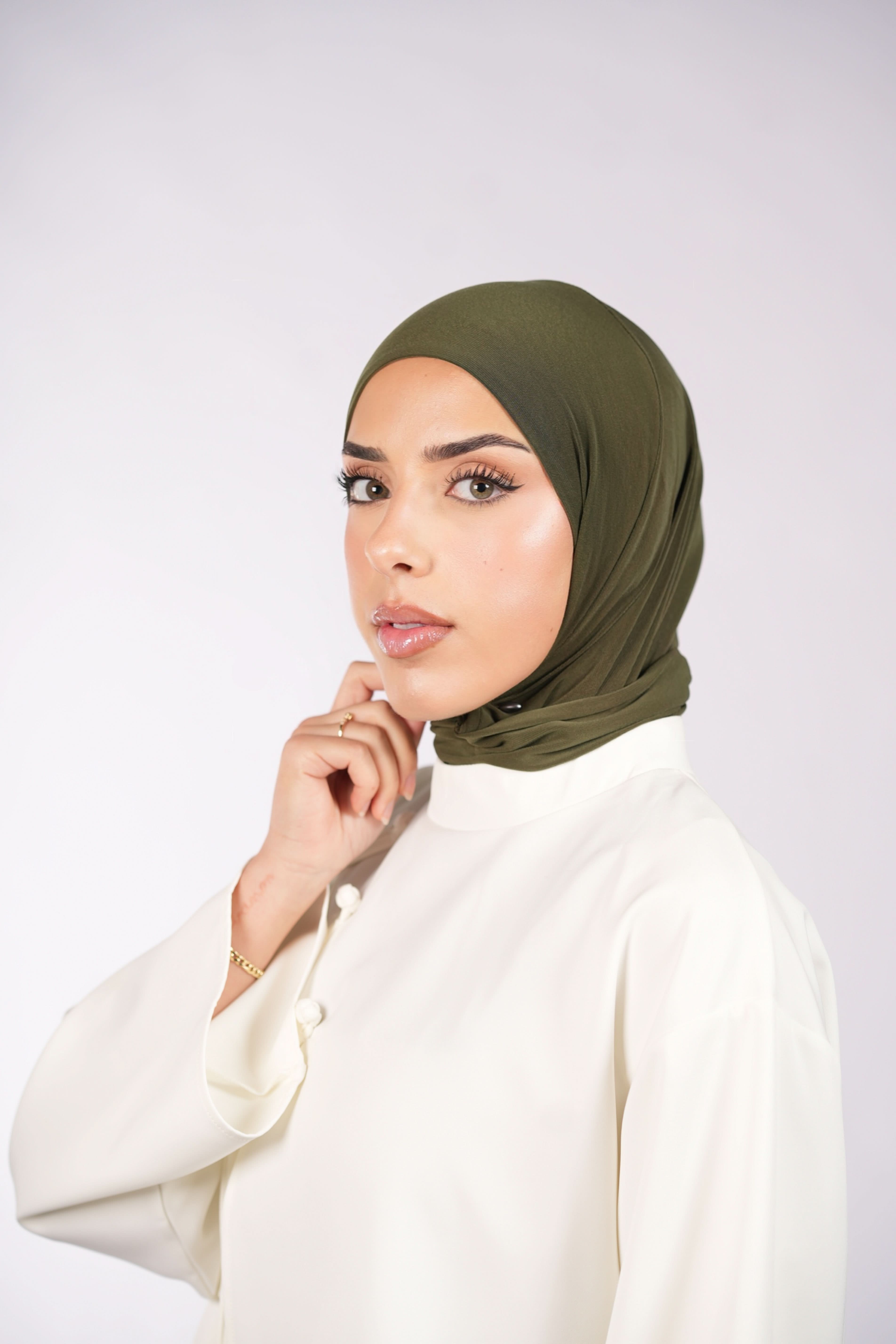 Instant Hijab - army green
