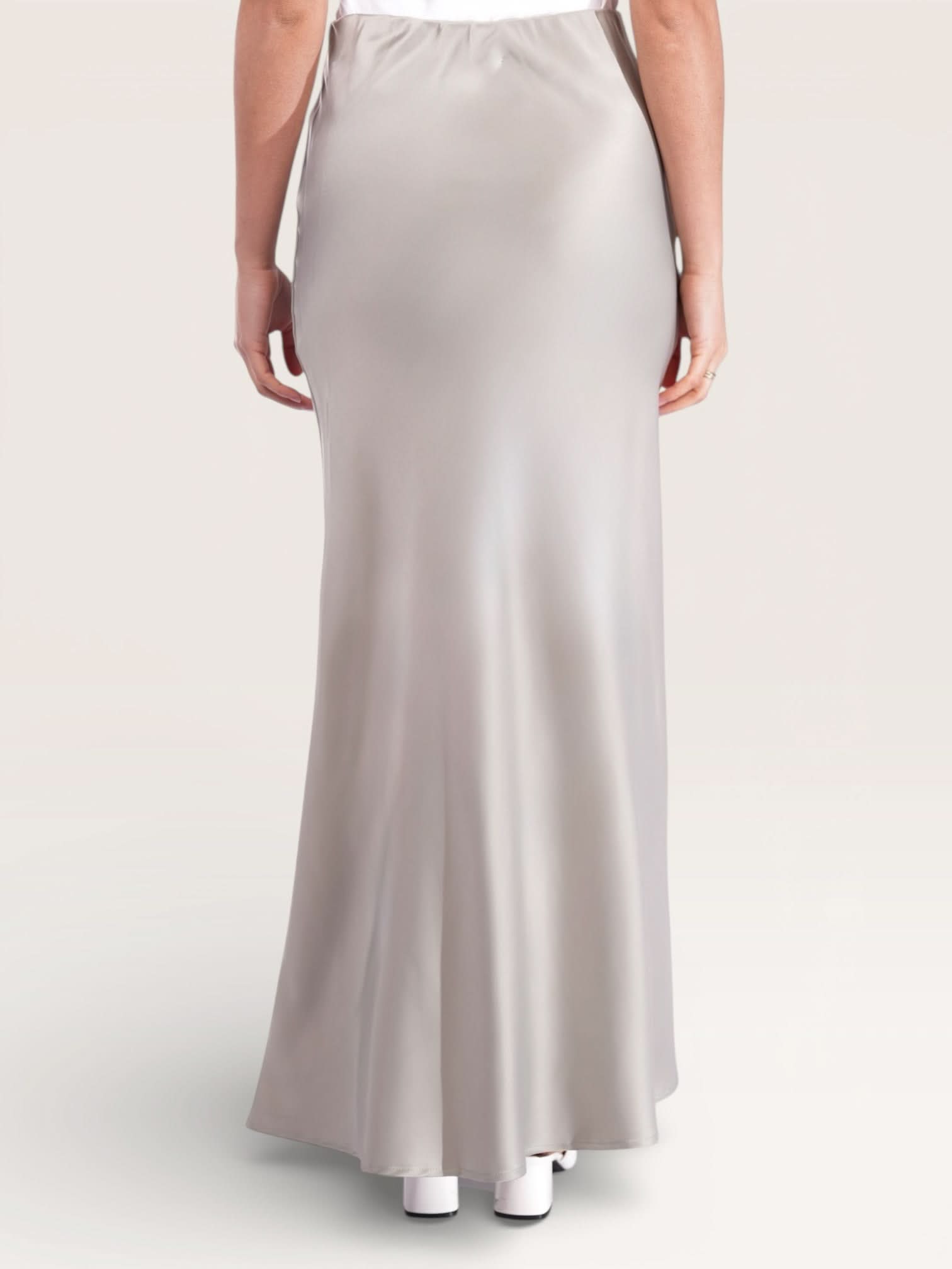 silk muse skirt - pistachio - Losyana.Shop