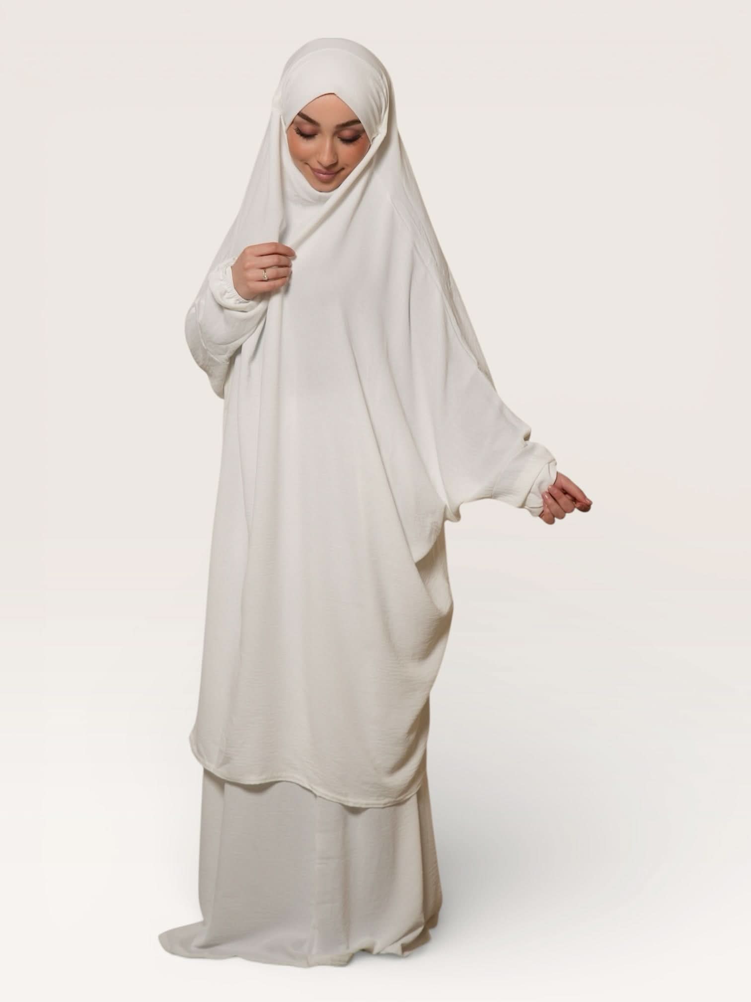 Jazz Jilbab - Off White - Losyana.Shop