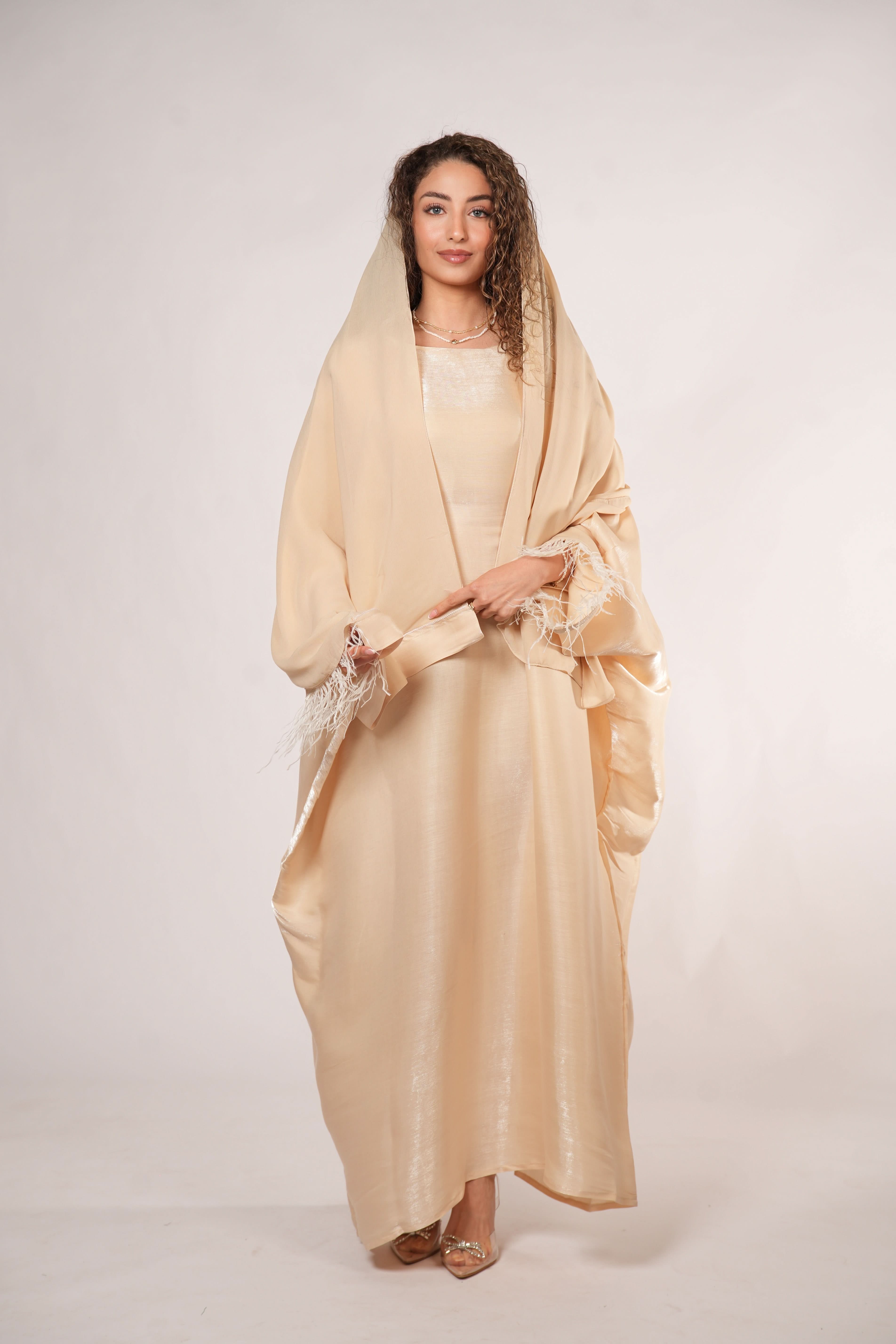 Farasha abaya - beige - Losyana.Shop