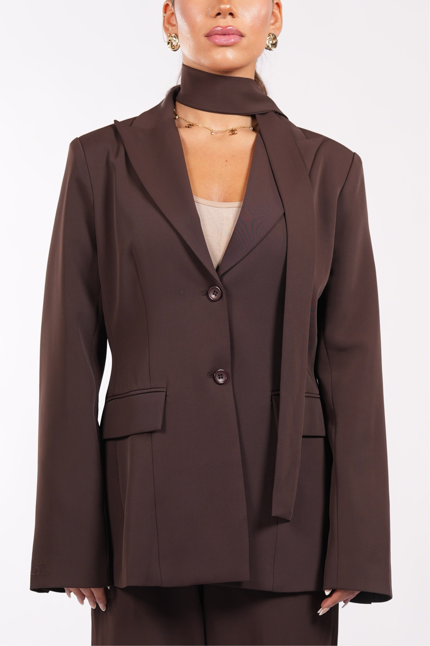 the palais blazer - espresso - Losyana.Shop