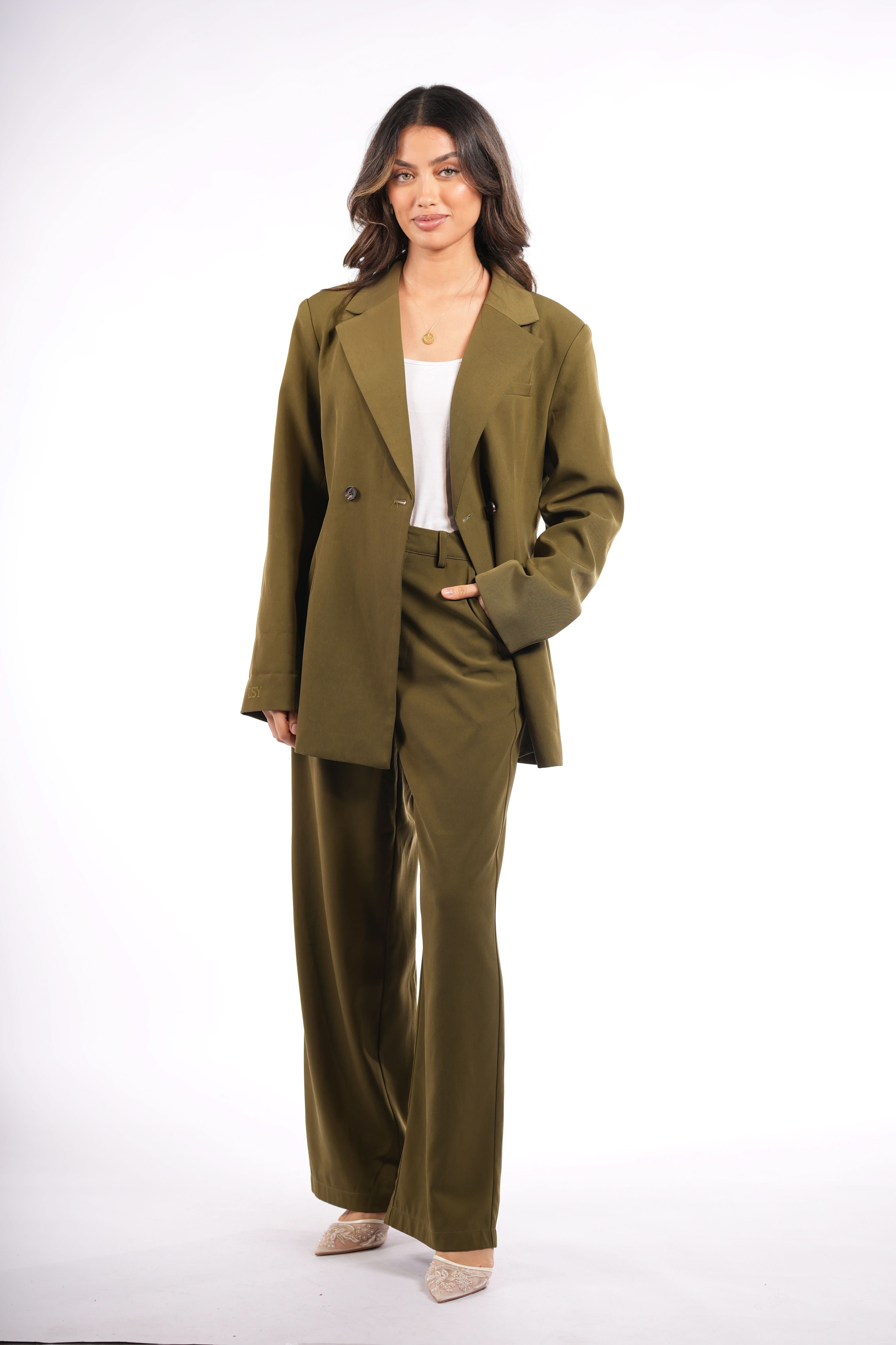 the noble pants - olive - Losyana.Shop