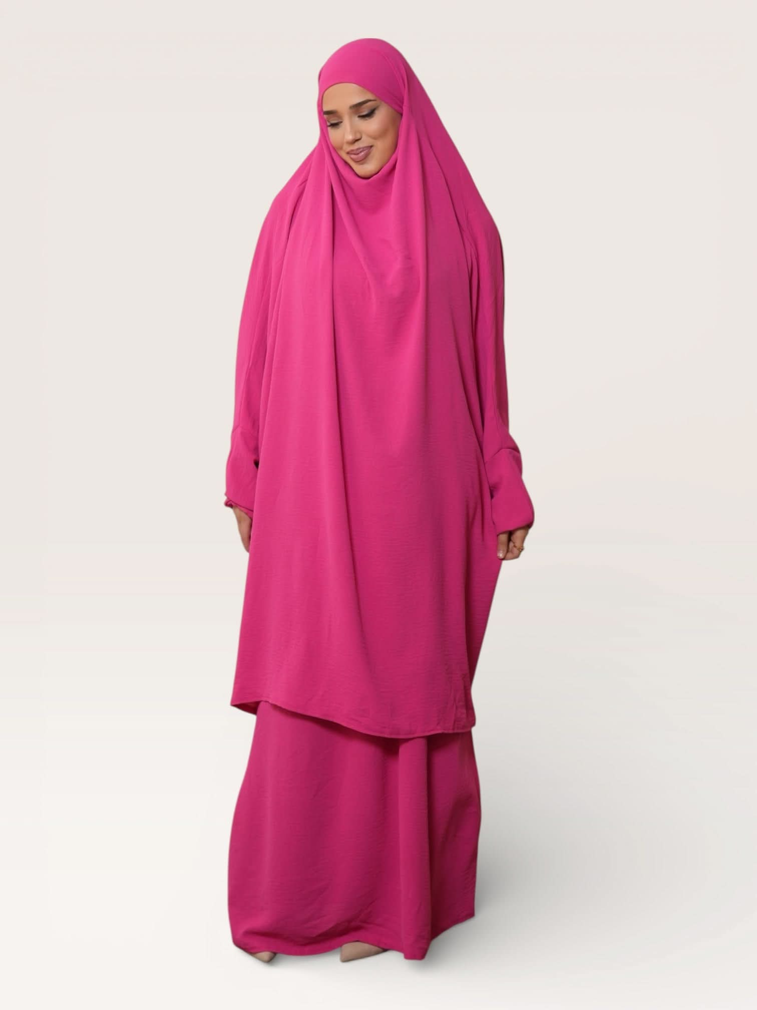 jazz jilbab - pink - Losyana.Shop
